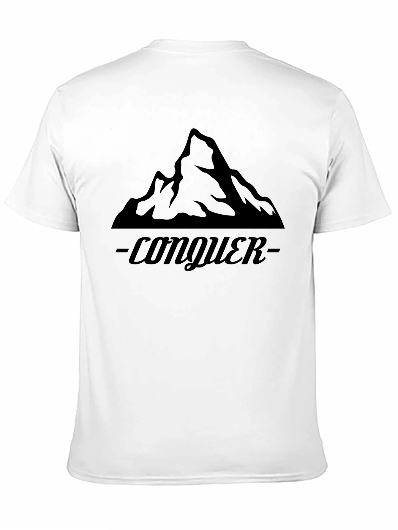 Conquer Mountain Graphic Tee - Black