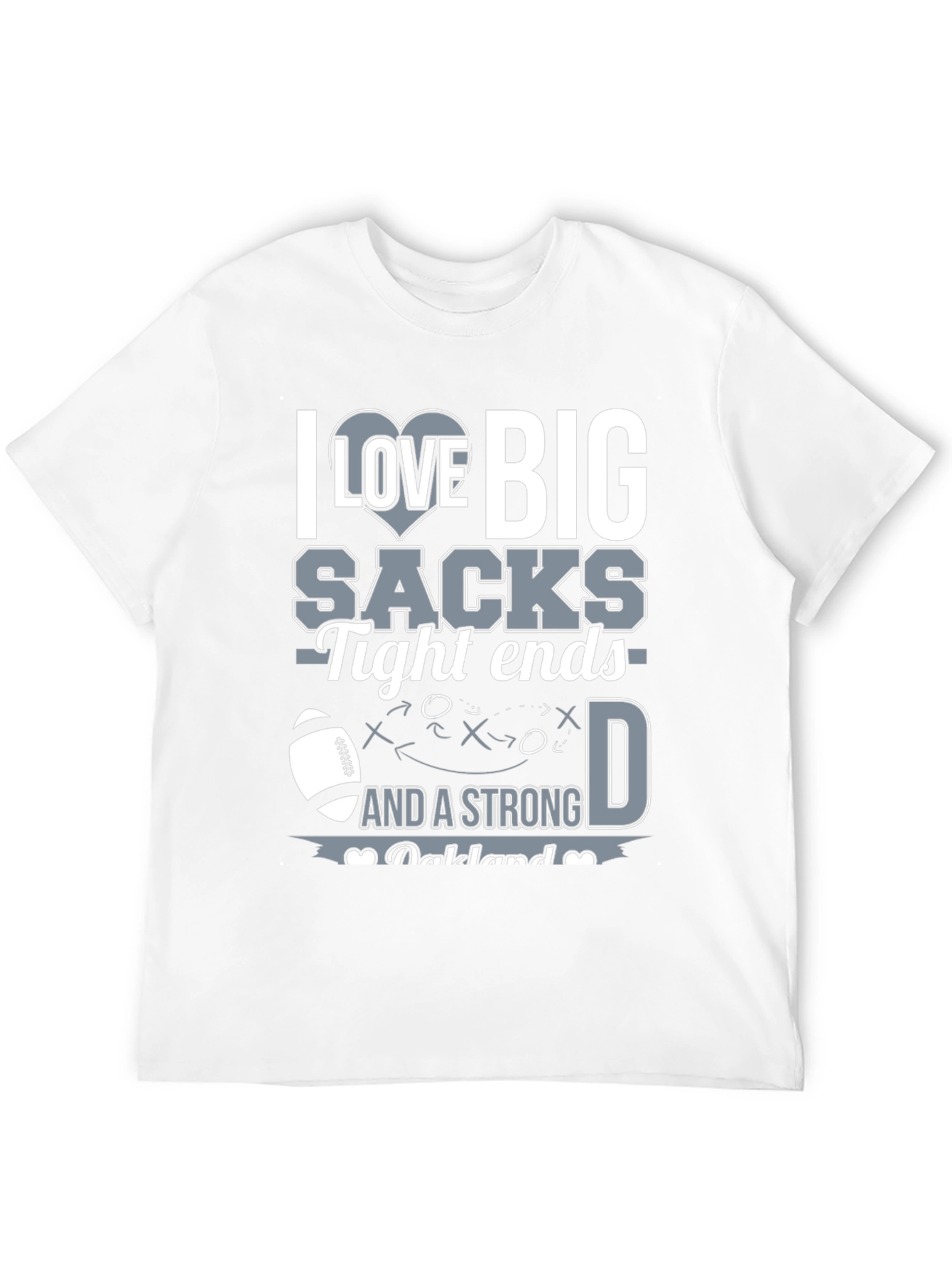 I Love Big Sacks Funny Football T-Shirt
