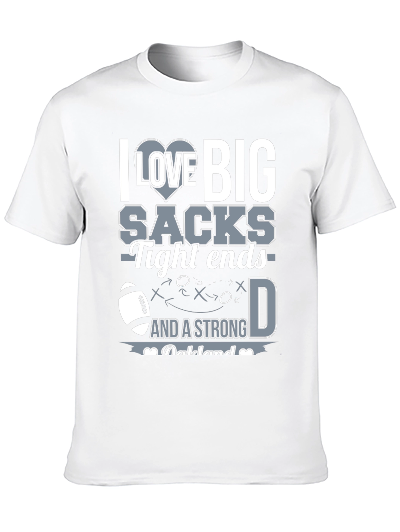 I Love Big Sacks Funny Football T-Shirt