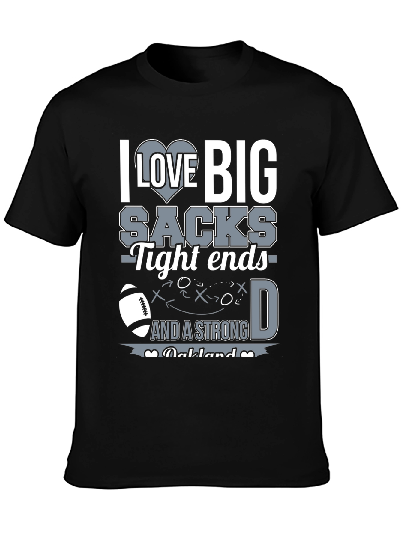 I Love Big Sacks Funny Football T-Shirt