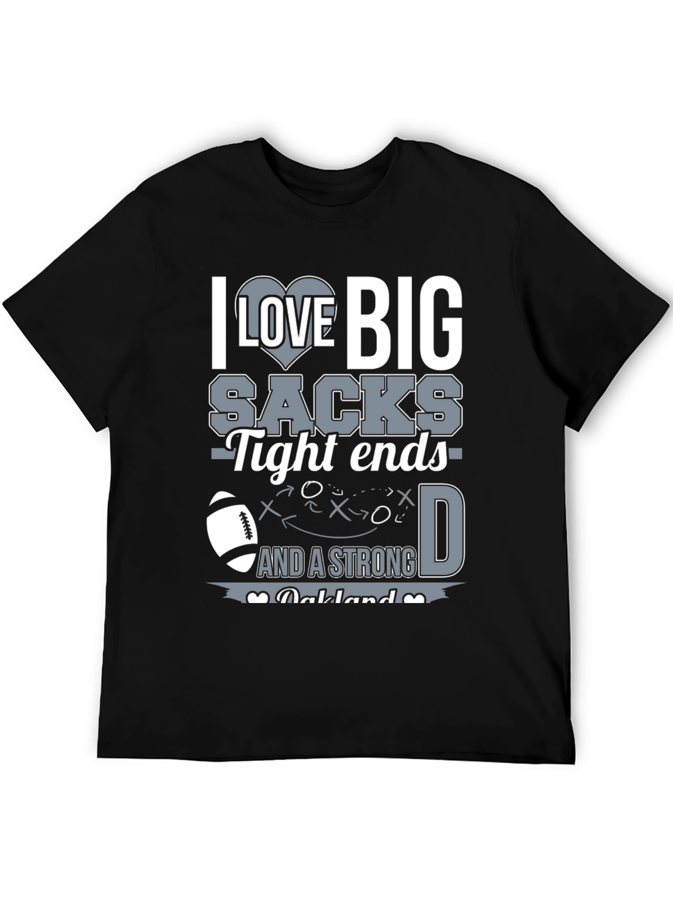 I Love Big Sacks Funny Football T-Shirt