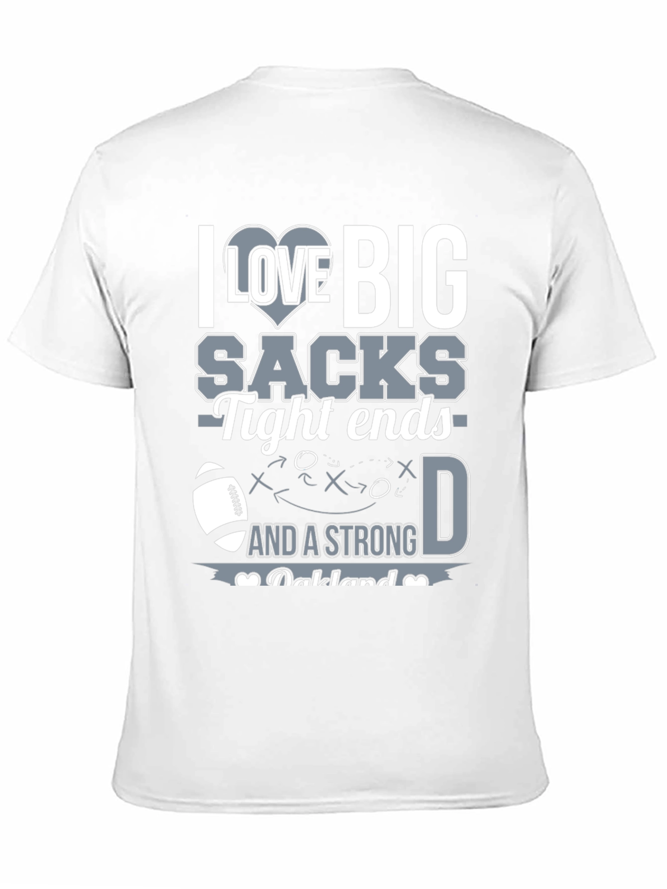 I Love Big Sacks Funny Football T-Shirt
