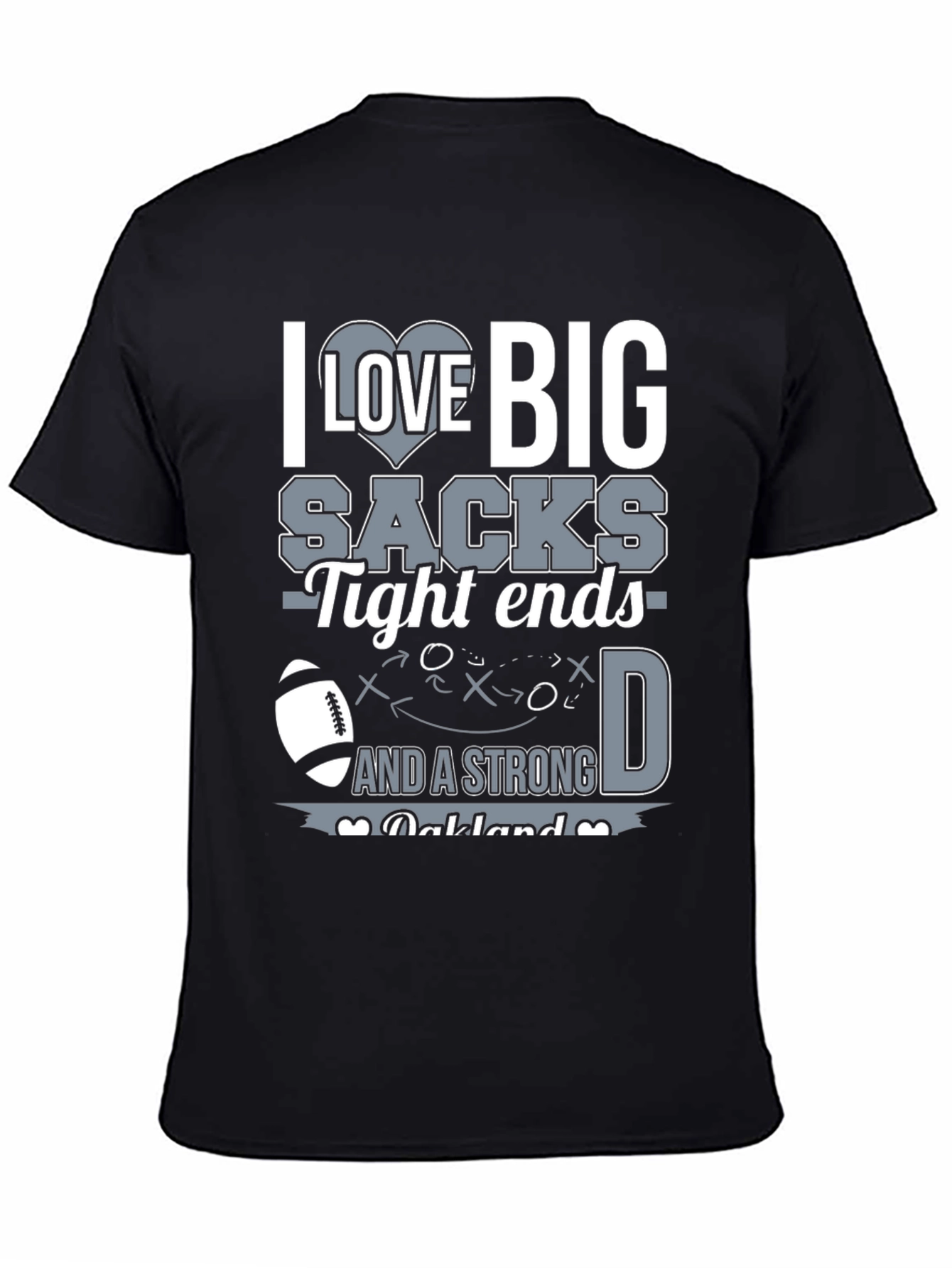I Love Big Sacks Funny Football T-Shirt