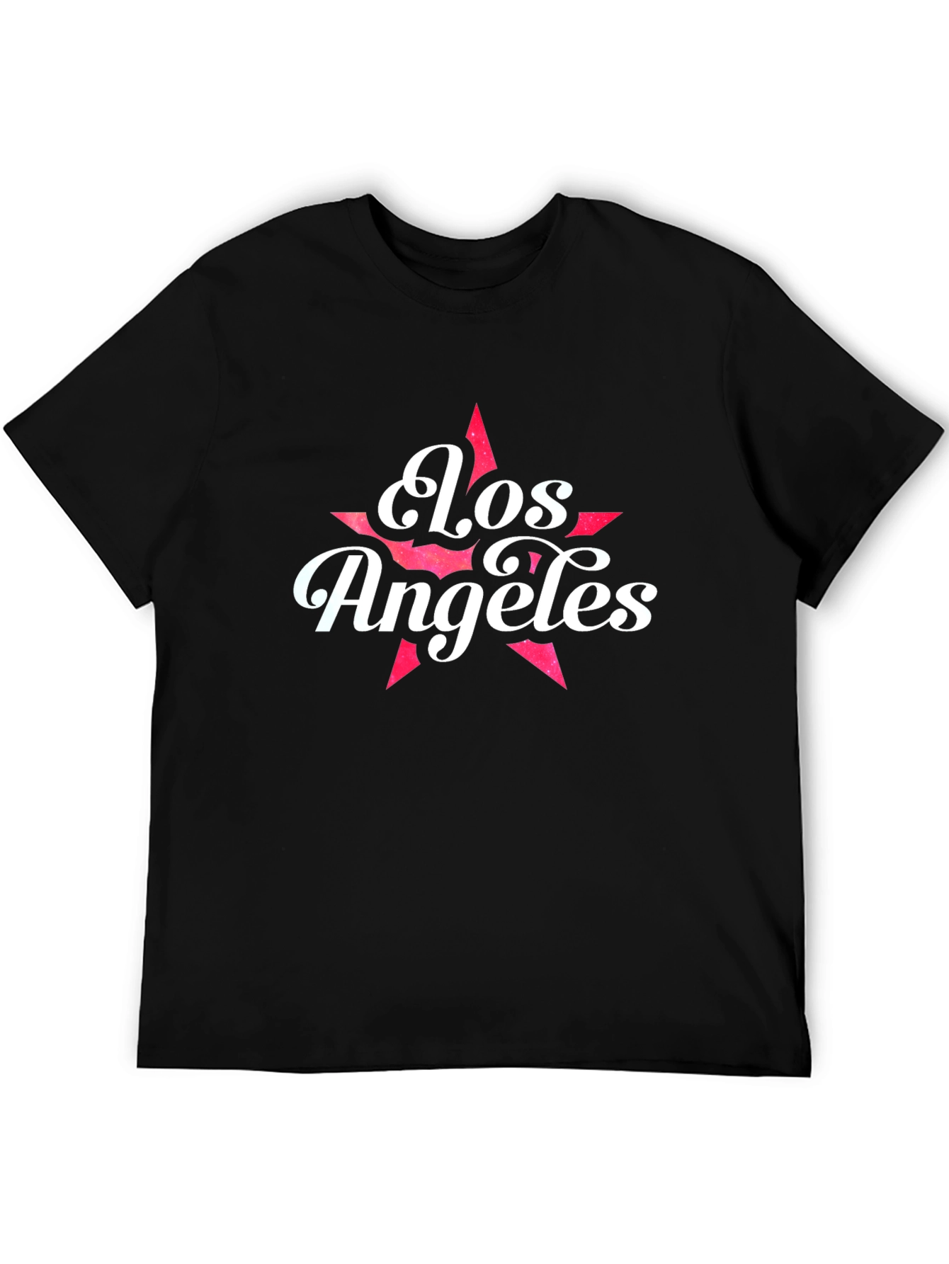 Los Angeles Star Graphic T-Shirt - Black