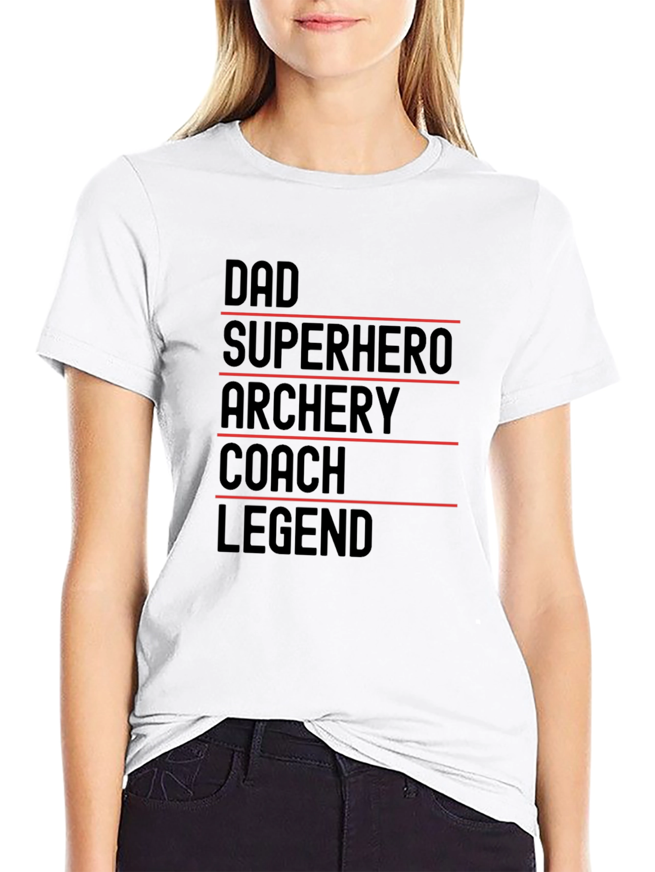 Dad Superhero Archery Coach Legend T-Shirt