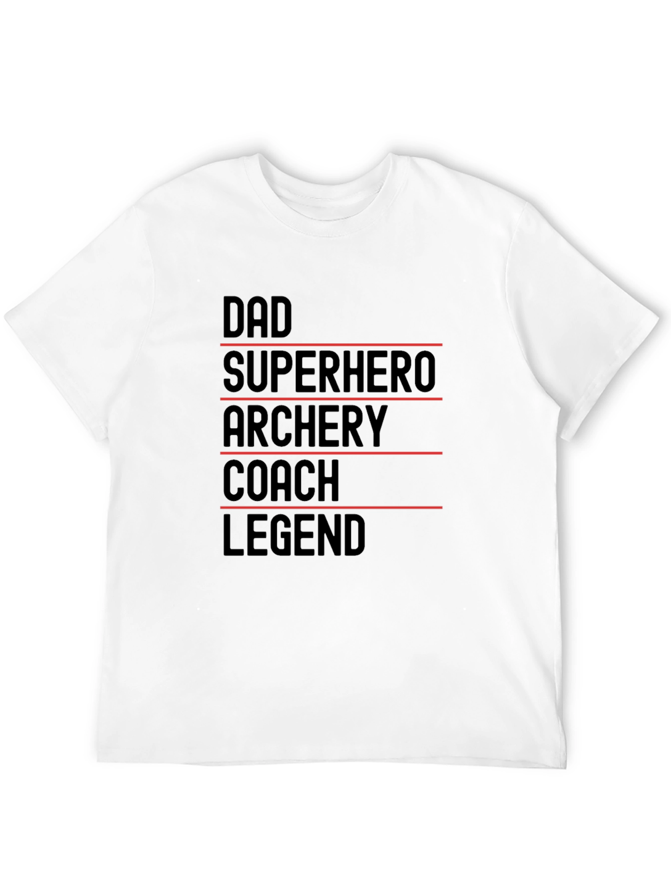 Dad Superhero Archery Coach Legend T-Shirt