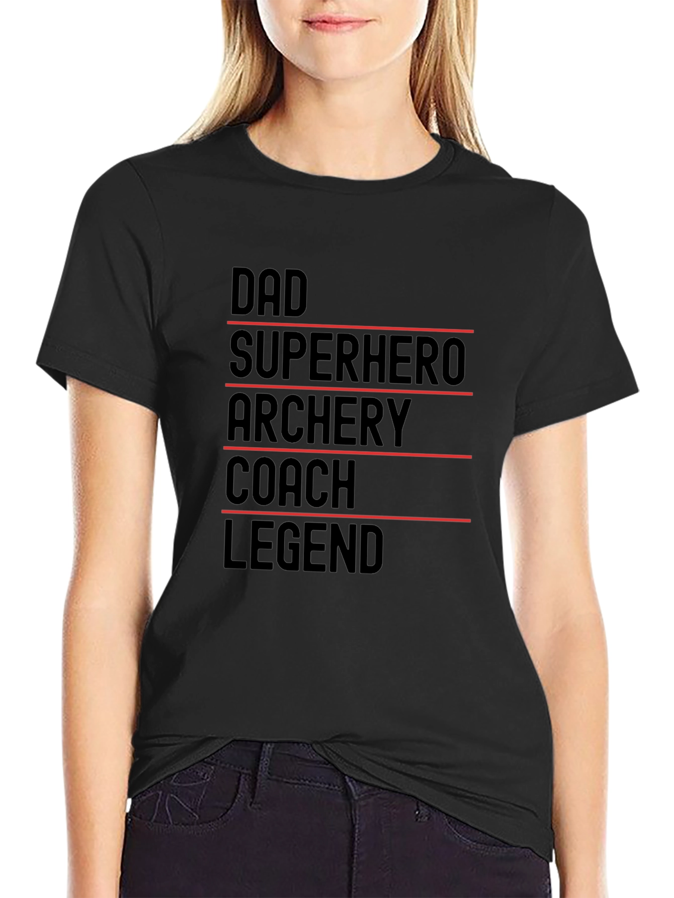 Dad Superhero Archery Coach Legend T-Shirt