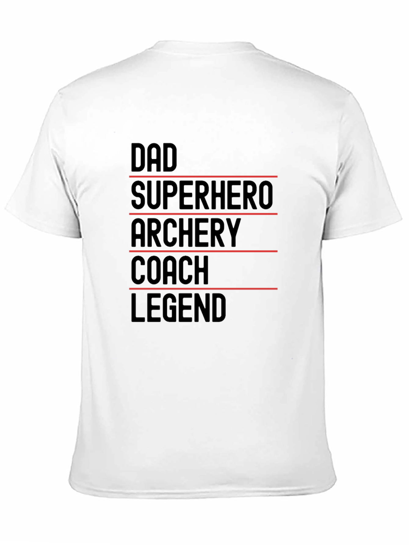 Dad Superhero Archery Coach Legend T-Shirt