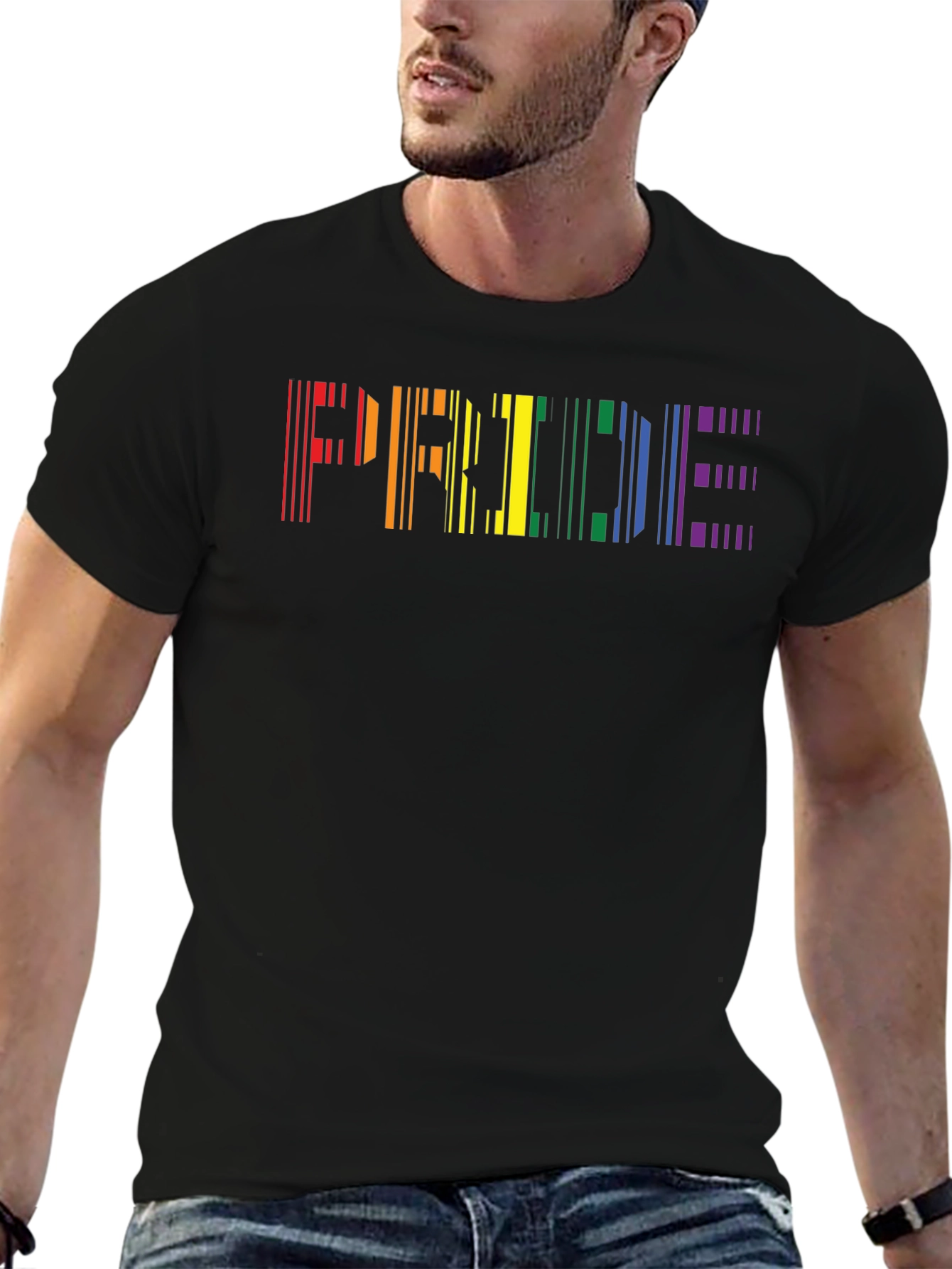 Pride Barcode T-Shirt - Black