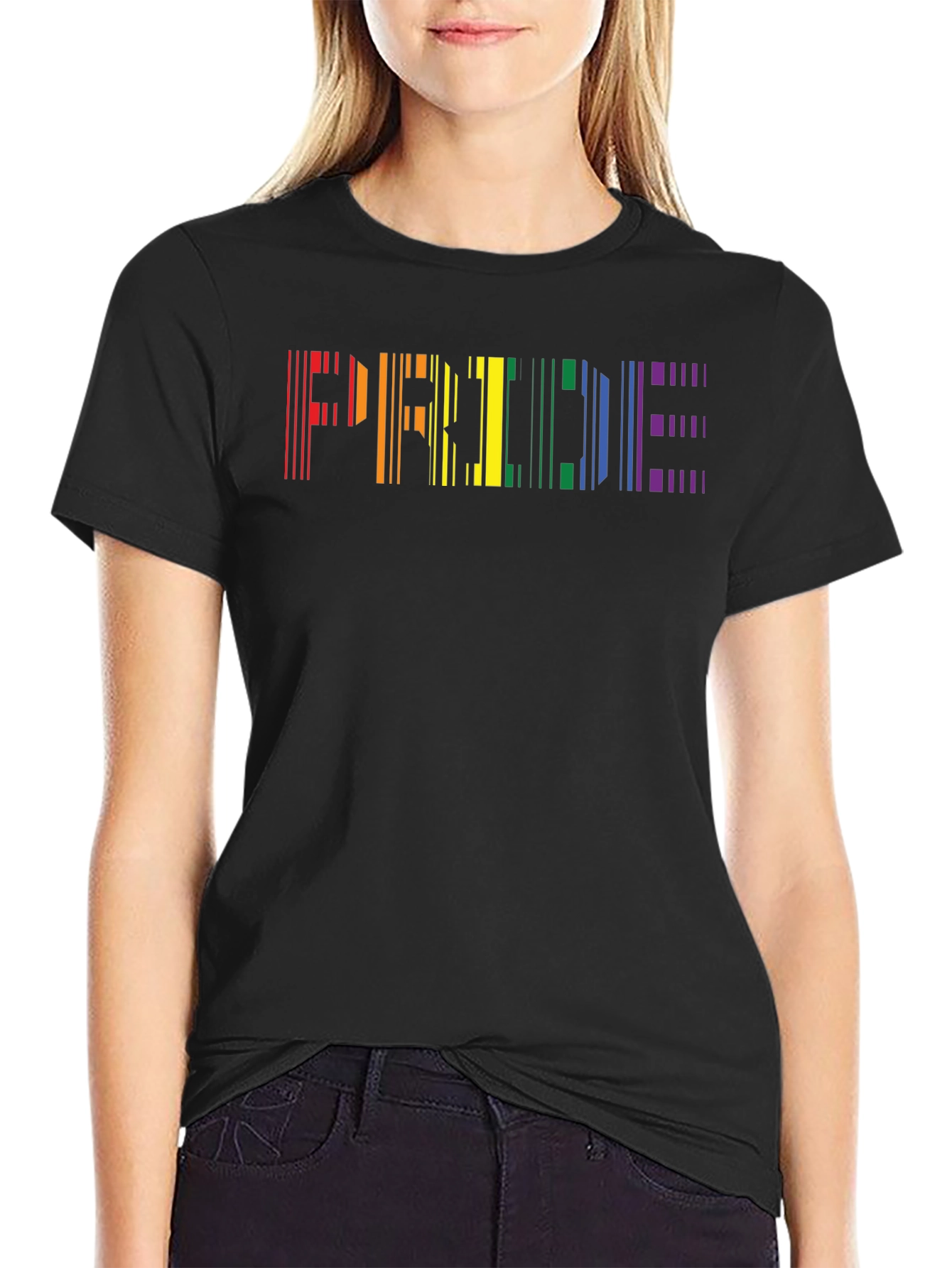 Pride Barcode T-Shirt - Black