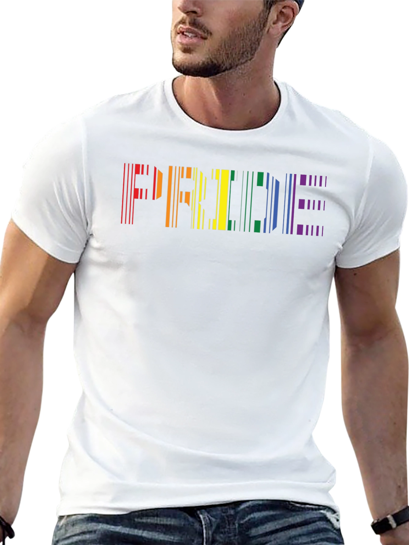 Pride Barcode T-Shirt - Black