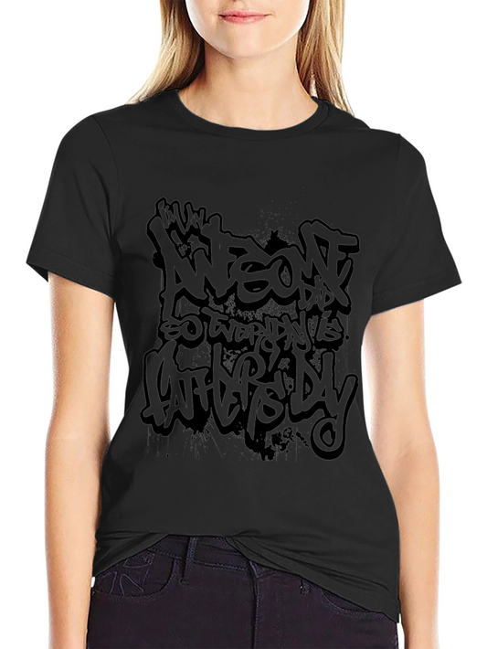 Awesome Dad Black T-Shirt