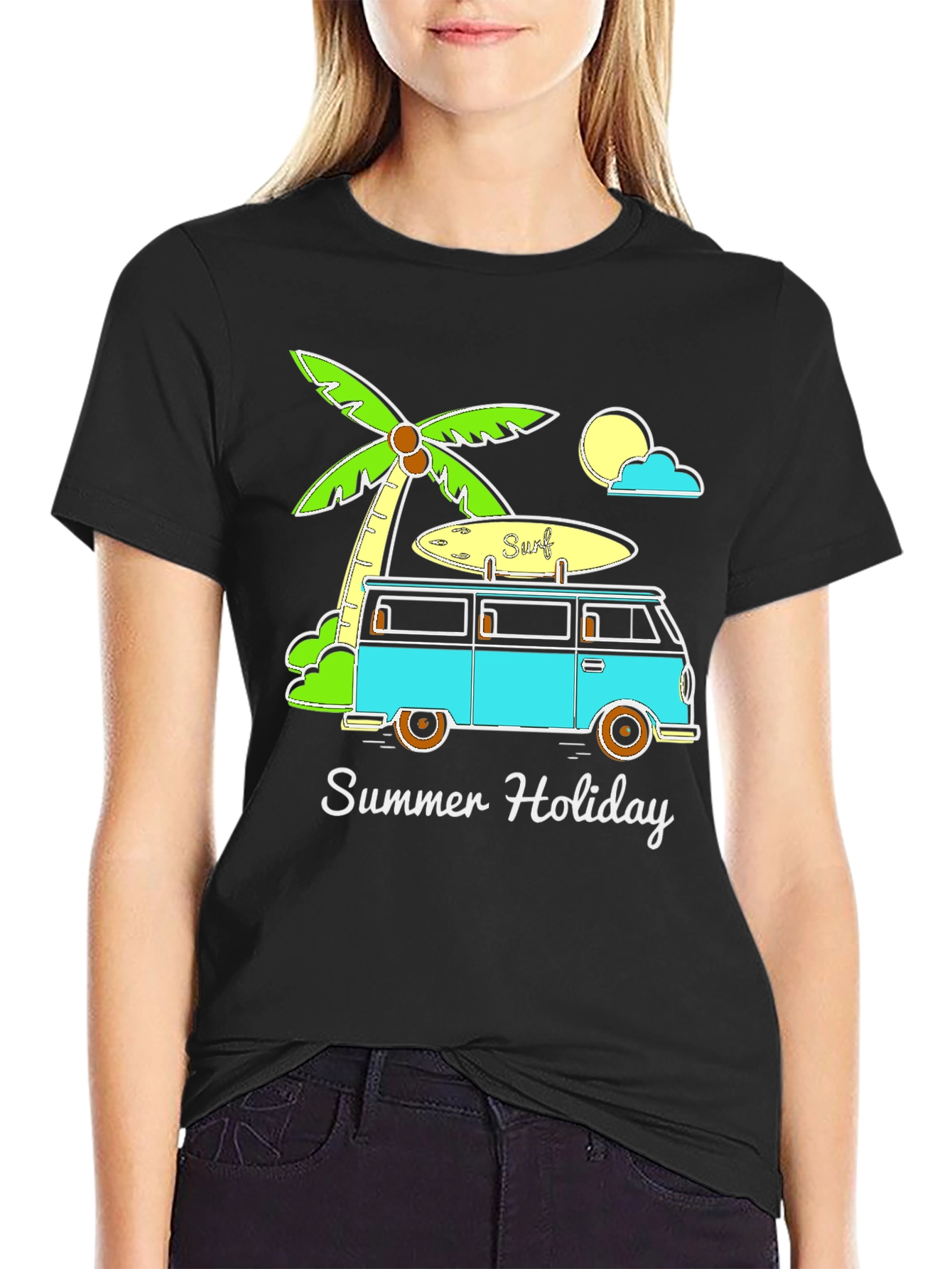 Summer Holiday Surf Van Graphic Tee