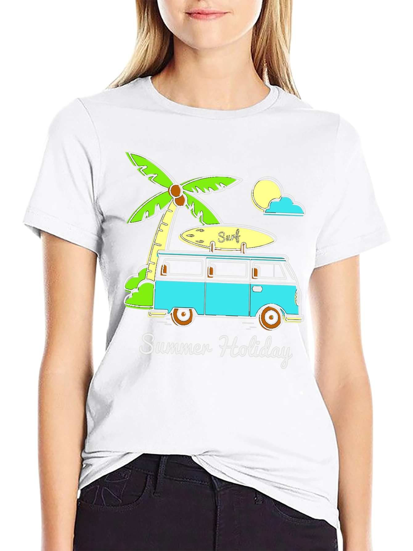 Summer Holiday Surf Van Graphic Tee