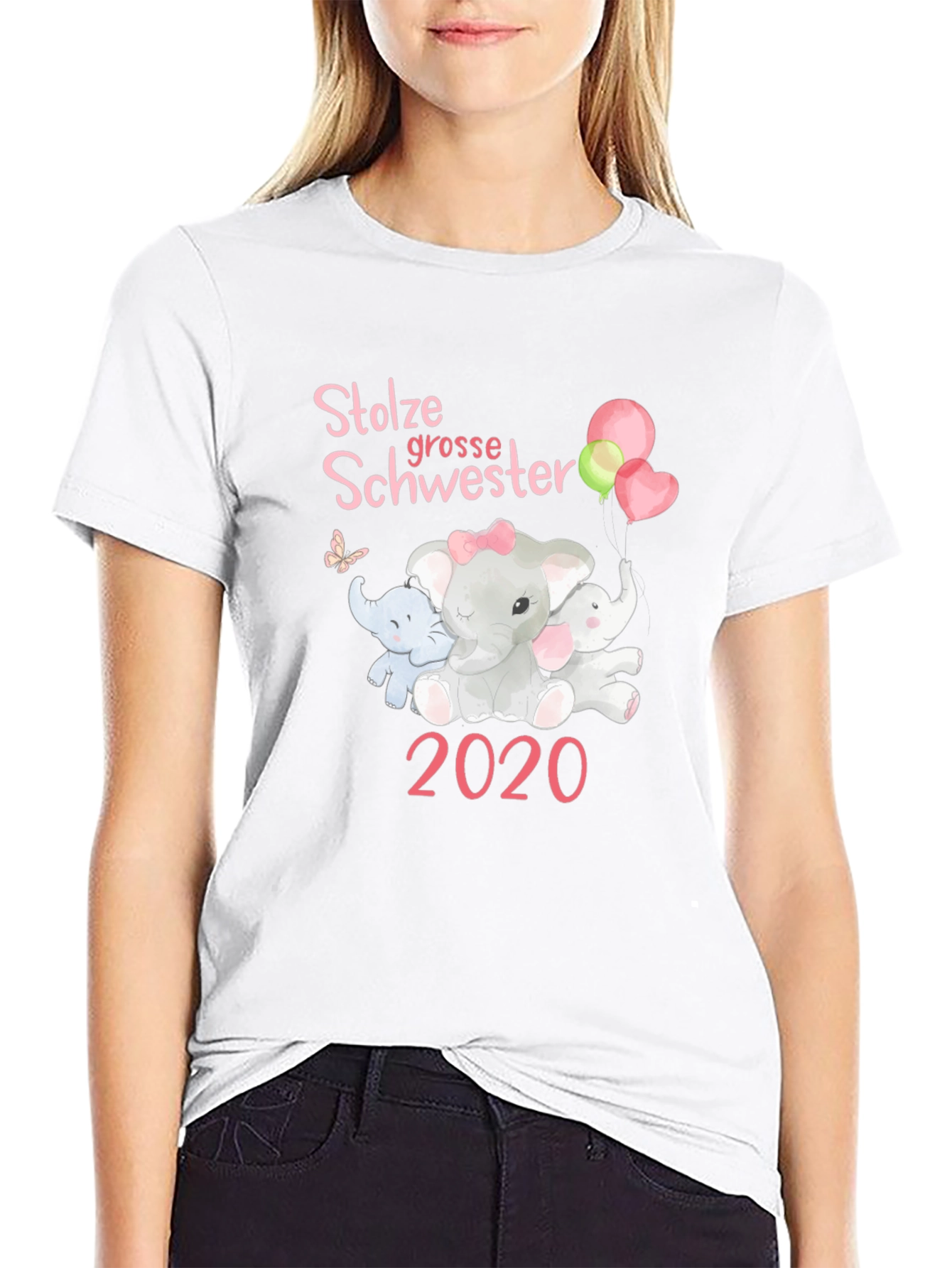 Proud Big Sister 2020 Elephant T-Shirt