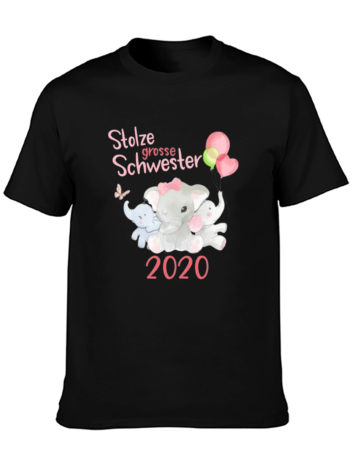 Proud Big Sister 2020 Elephant T-Shirt