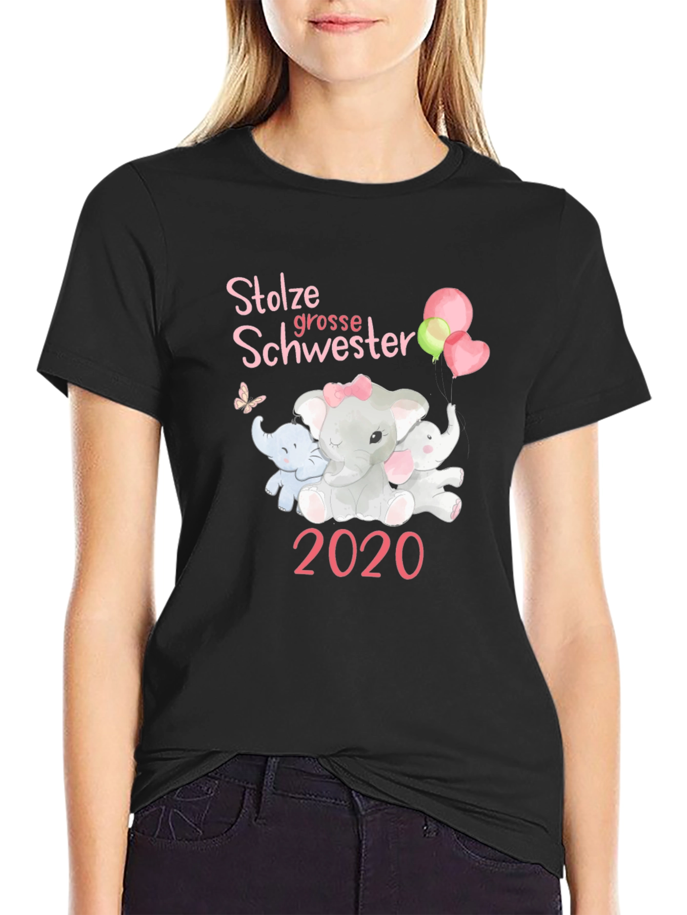 Proud Big Sister 2020 Elephant T-Shirt