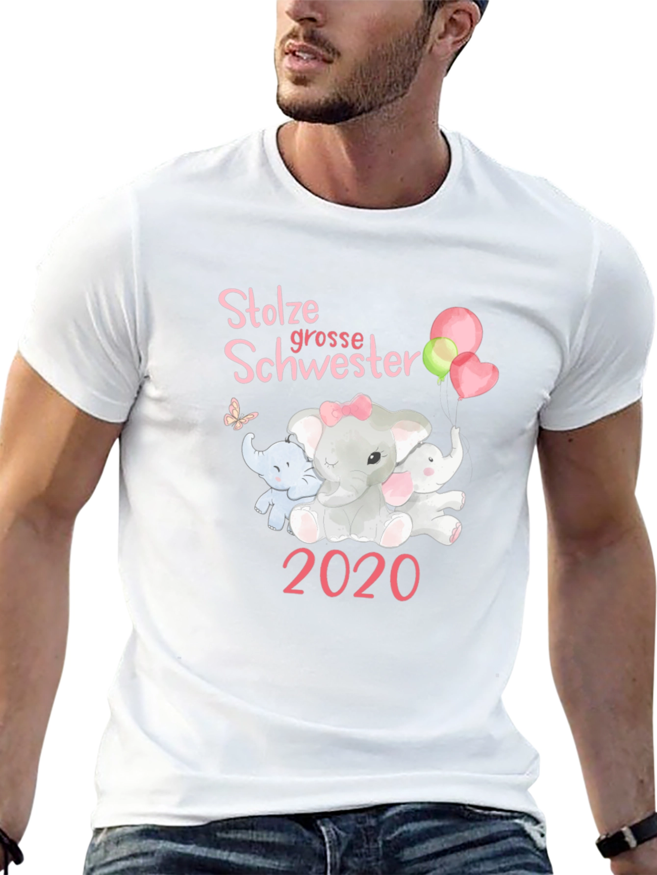 Proud Big Sister 2020 Elephant T-Shirt
