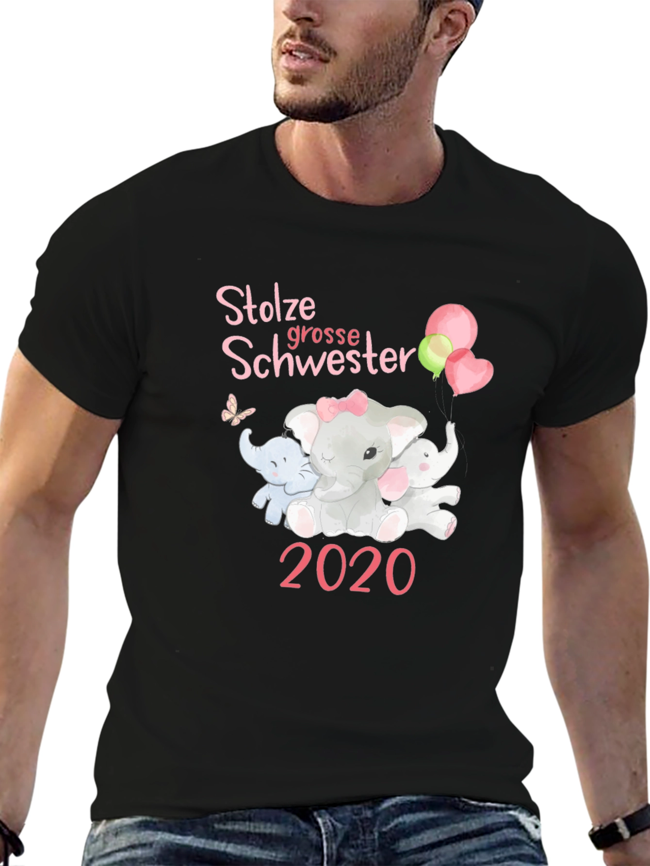 Proud Big Sister 2020 Elephant T-Shirt
