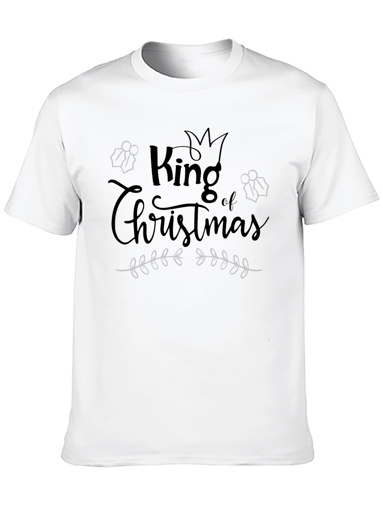 King of Christmas Black T-Shirt