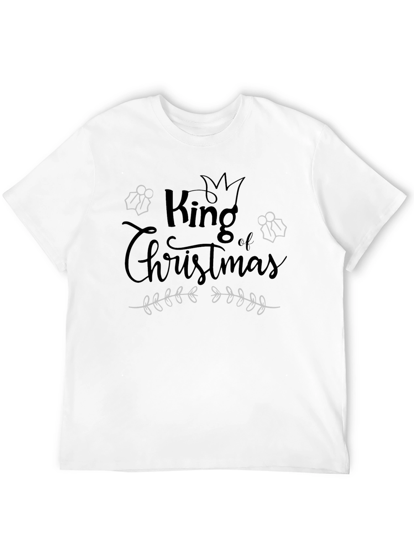 King of Christmas Black T-Shirt