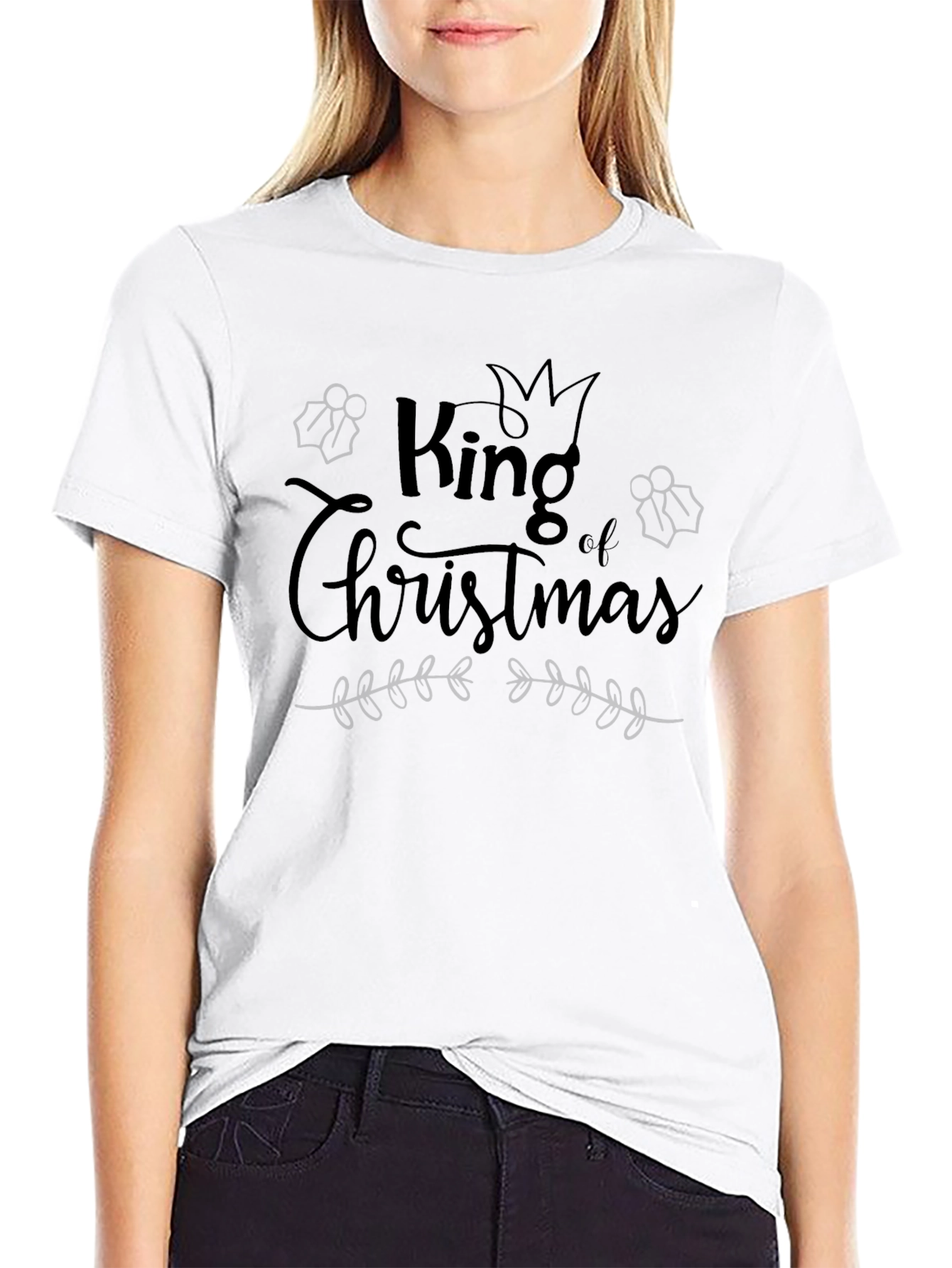 King of Christmas Black T-Shirt