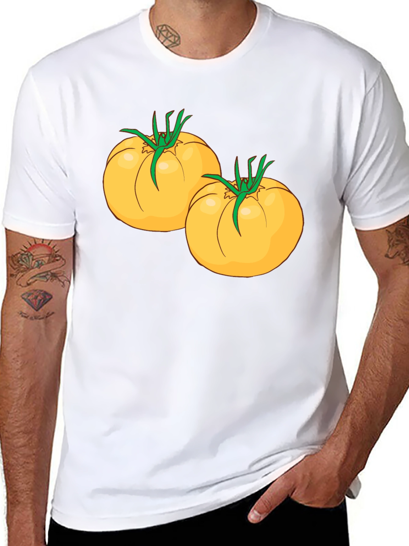 Tomato Graphic Black T-Shirt