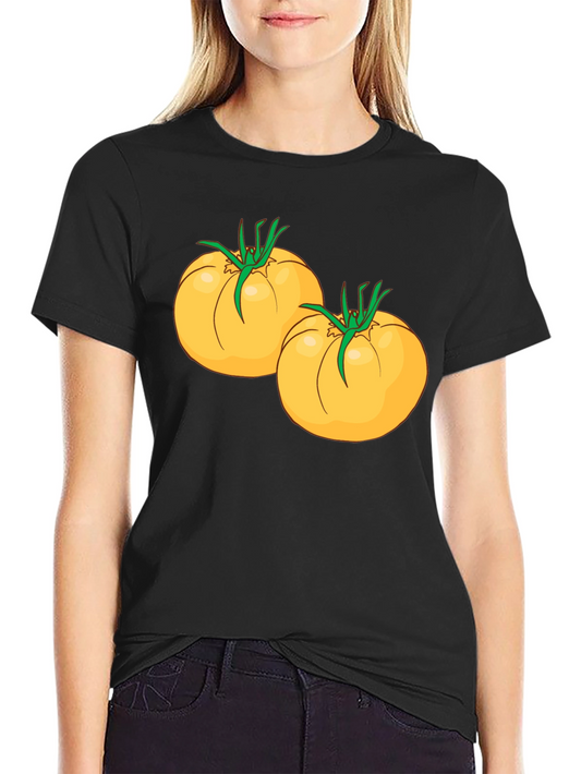 Tomato Graphic Black T-Shirt