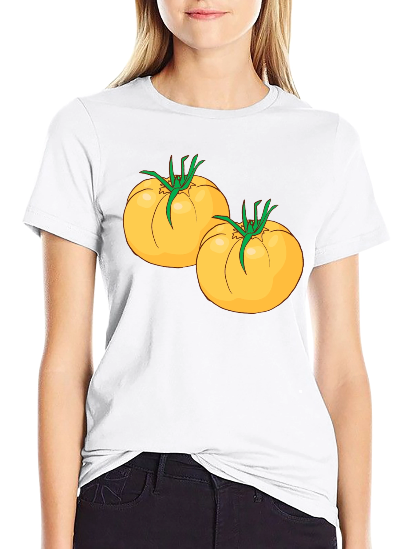 Tomato Graphic Black T-Shirt