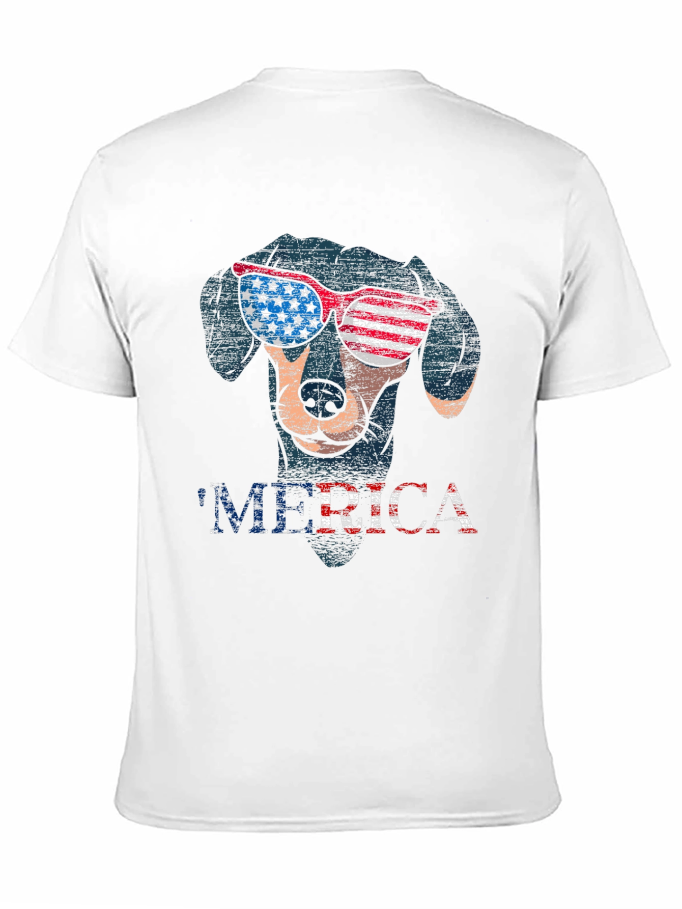 Patriotic Dog T-Shirt - Merica Dachshund