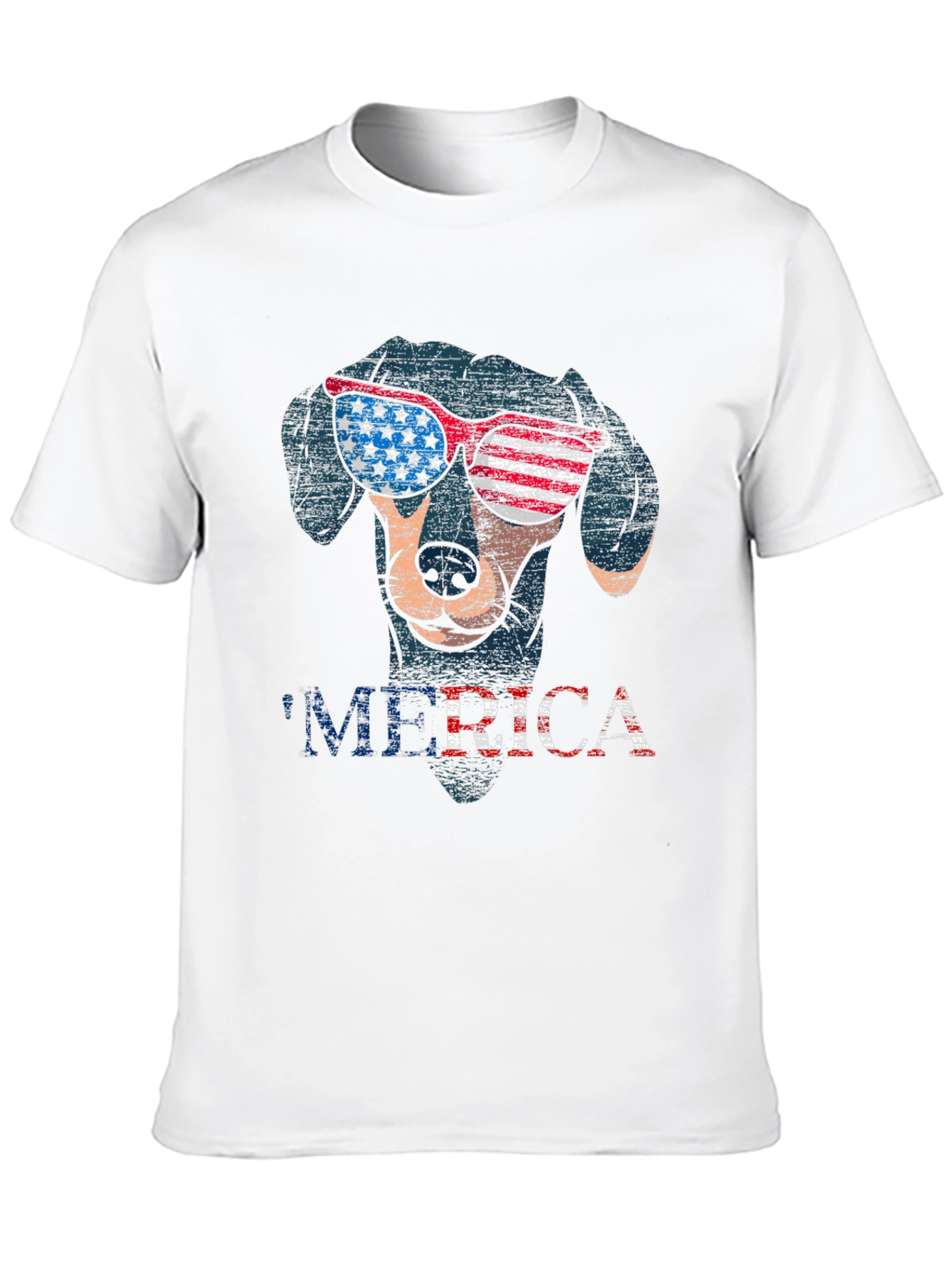 Patriotic Dog T-Shirt - Merica Dachshund