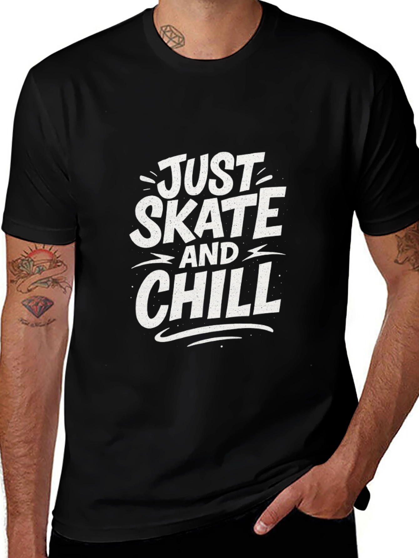 Just Skate and Chill Graphic Tee
