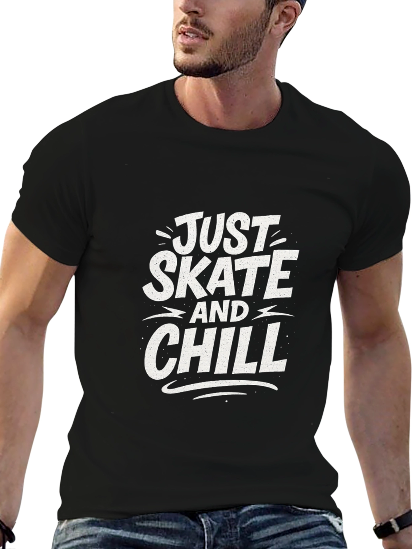 Just Skate and Chill Graphic Tee