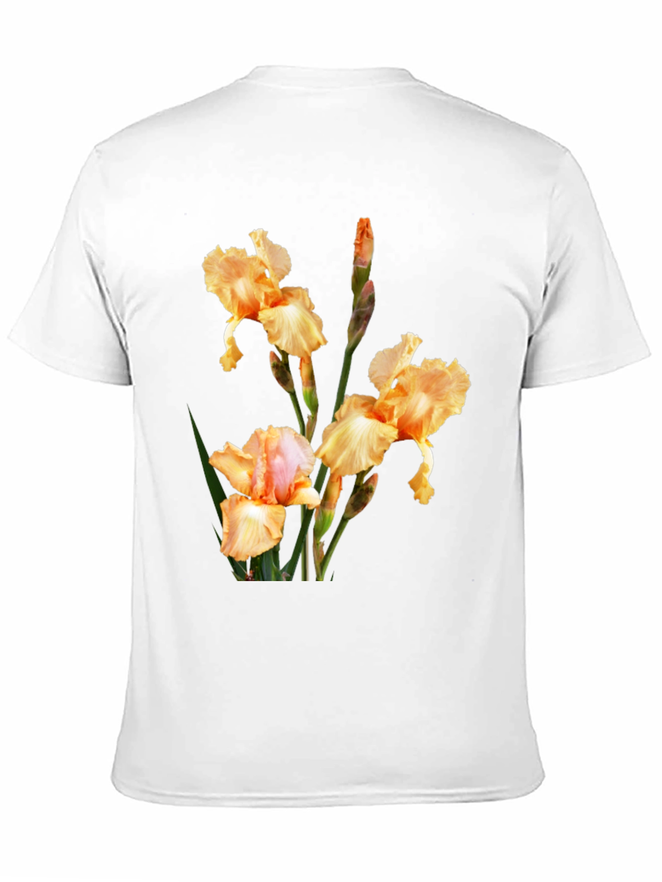 Floral Print T-Shirt - Iris Design