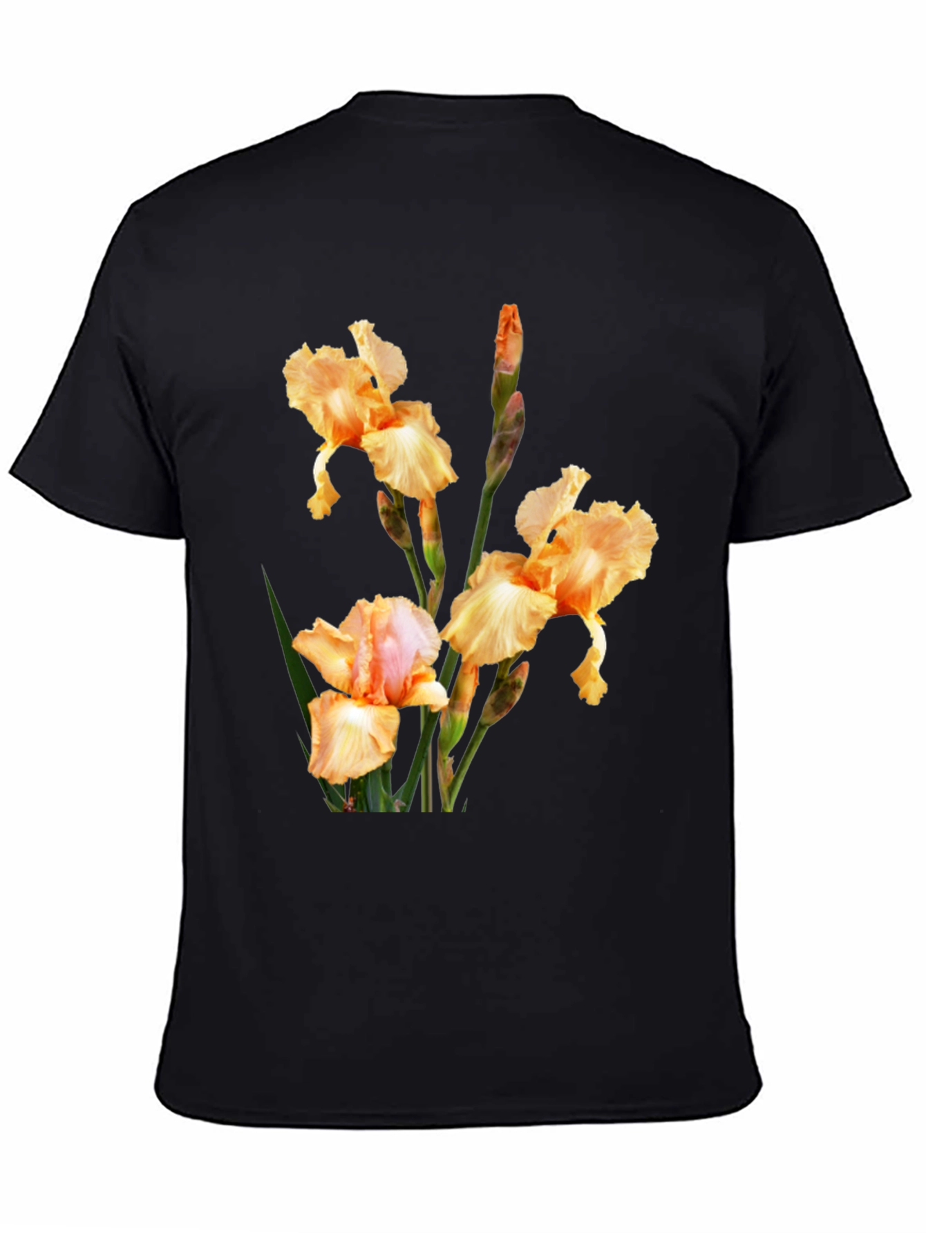 Floral Print T-Shirt - Iris Design