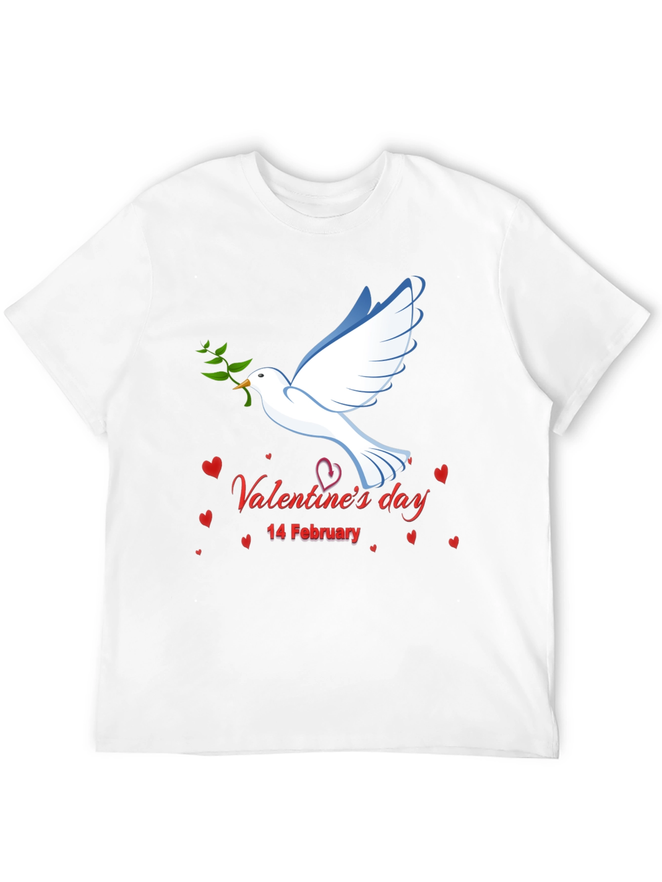 Valentines Day Dove Graphic T-Shirt