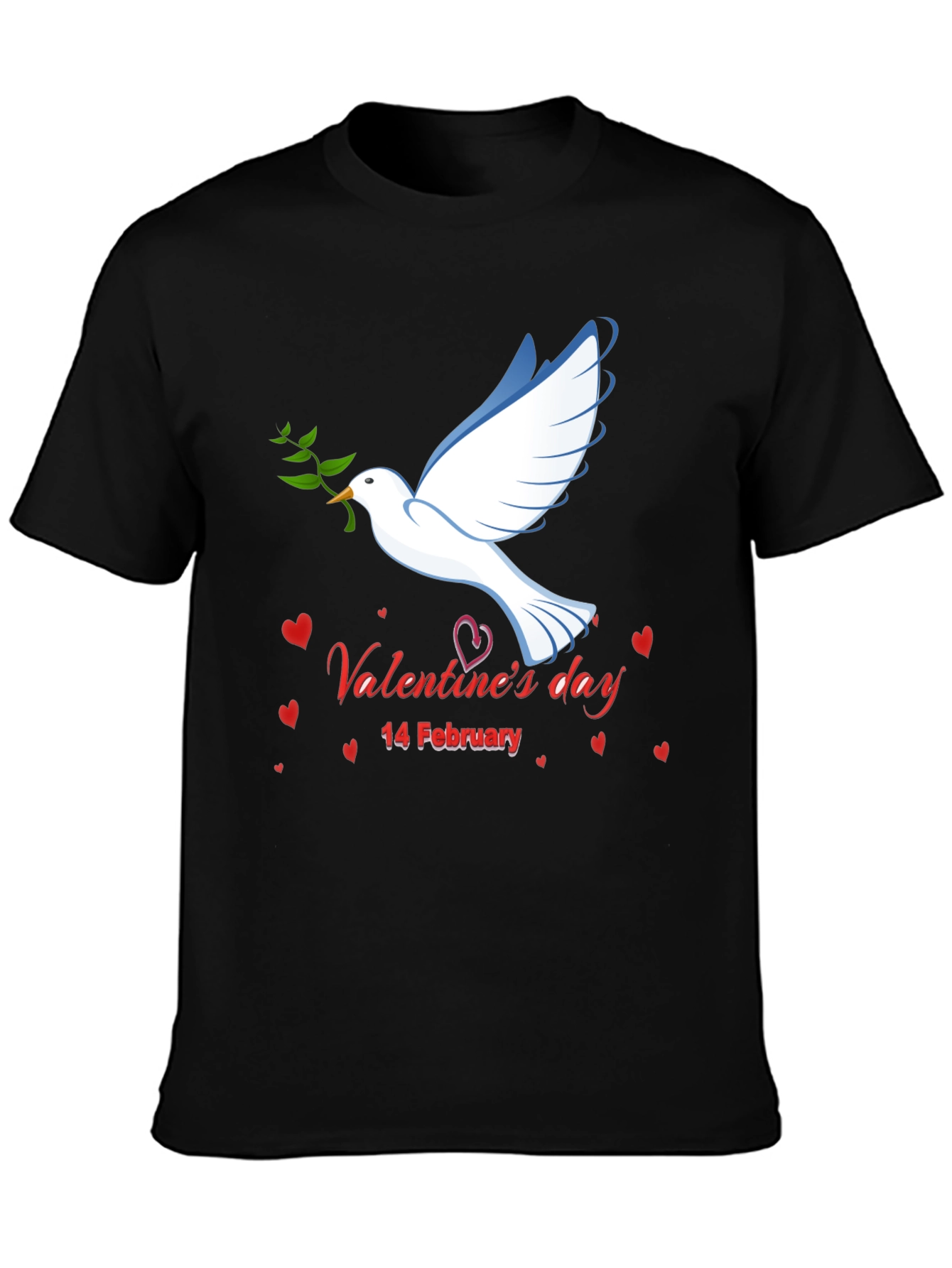 Valentines Day Dove Graphic T-Shirt