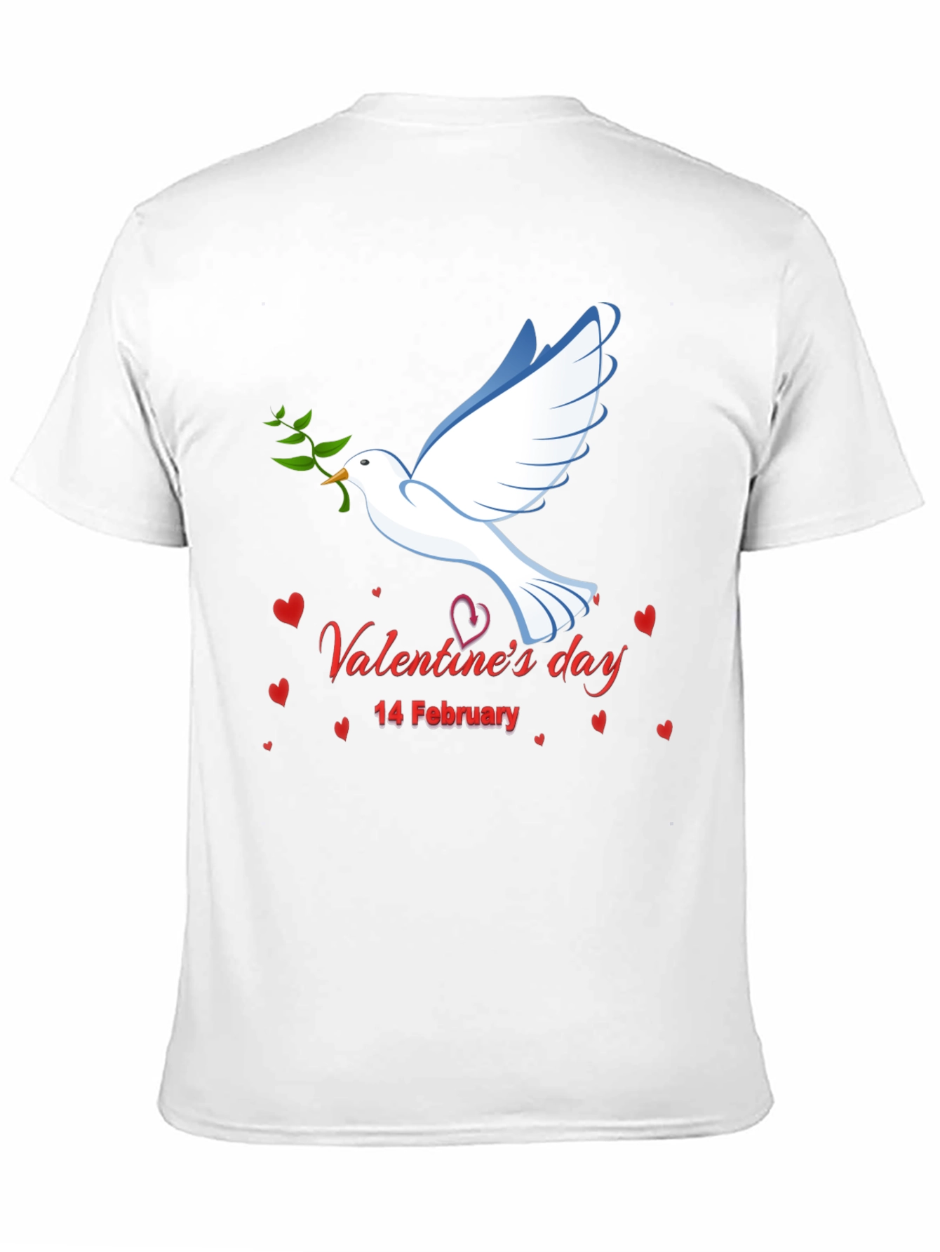 Valentines Day Dove Graphic T-Shirt