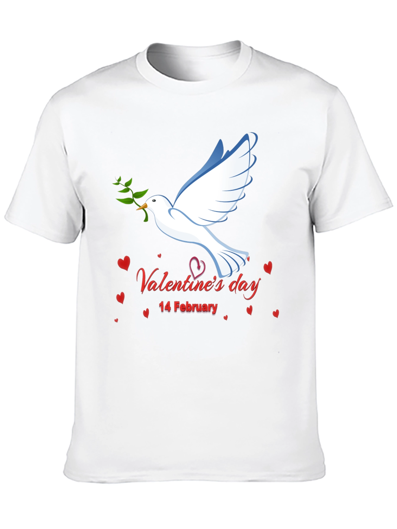 Valentines Day Dove Graphic T-Shirt