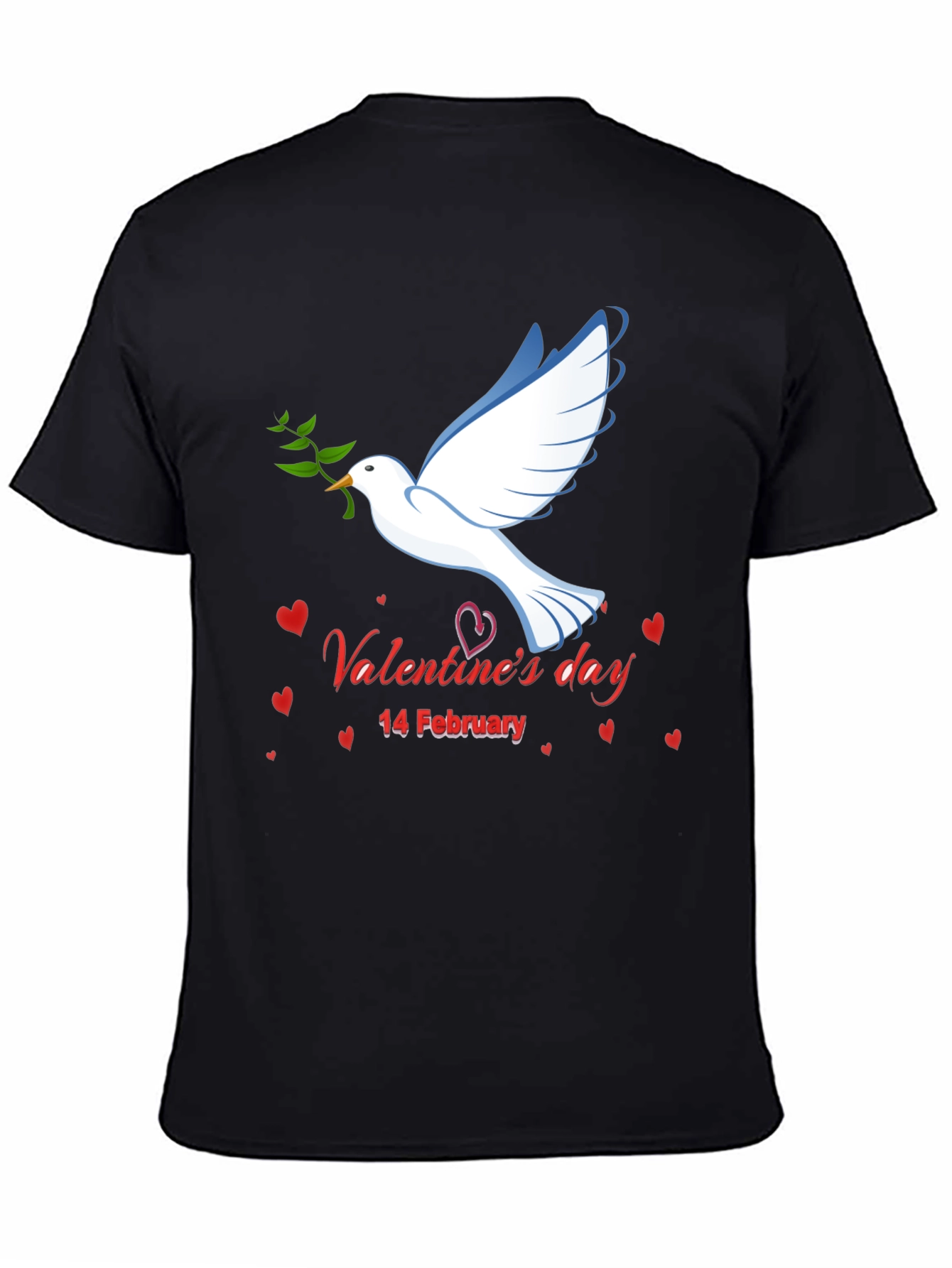 Valentines Day Dove Graphic T-Shirt