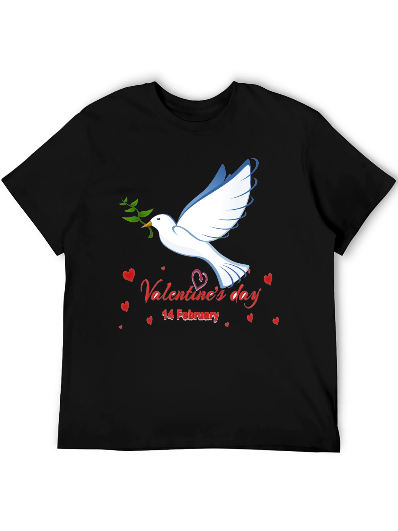 Valentines Day Dove Graphic T-Shirt