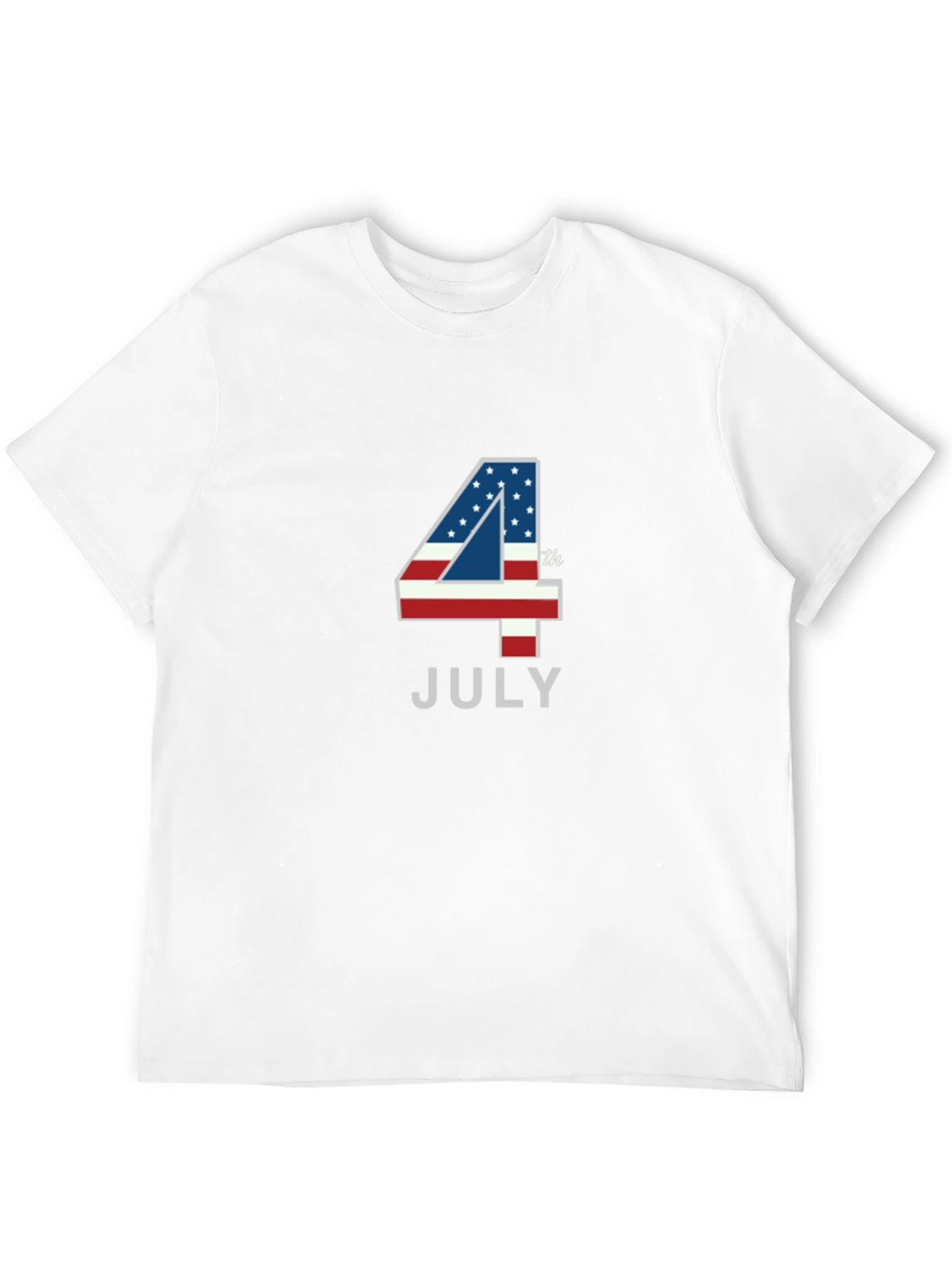 American Flag 4th of July Mens Black T-Shirt