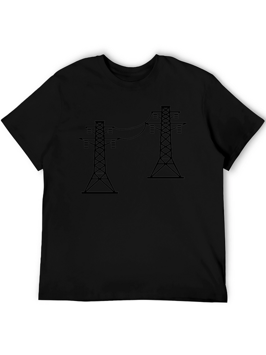 Power Line T-Shirt - Electric Grid Design