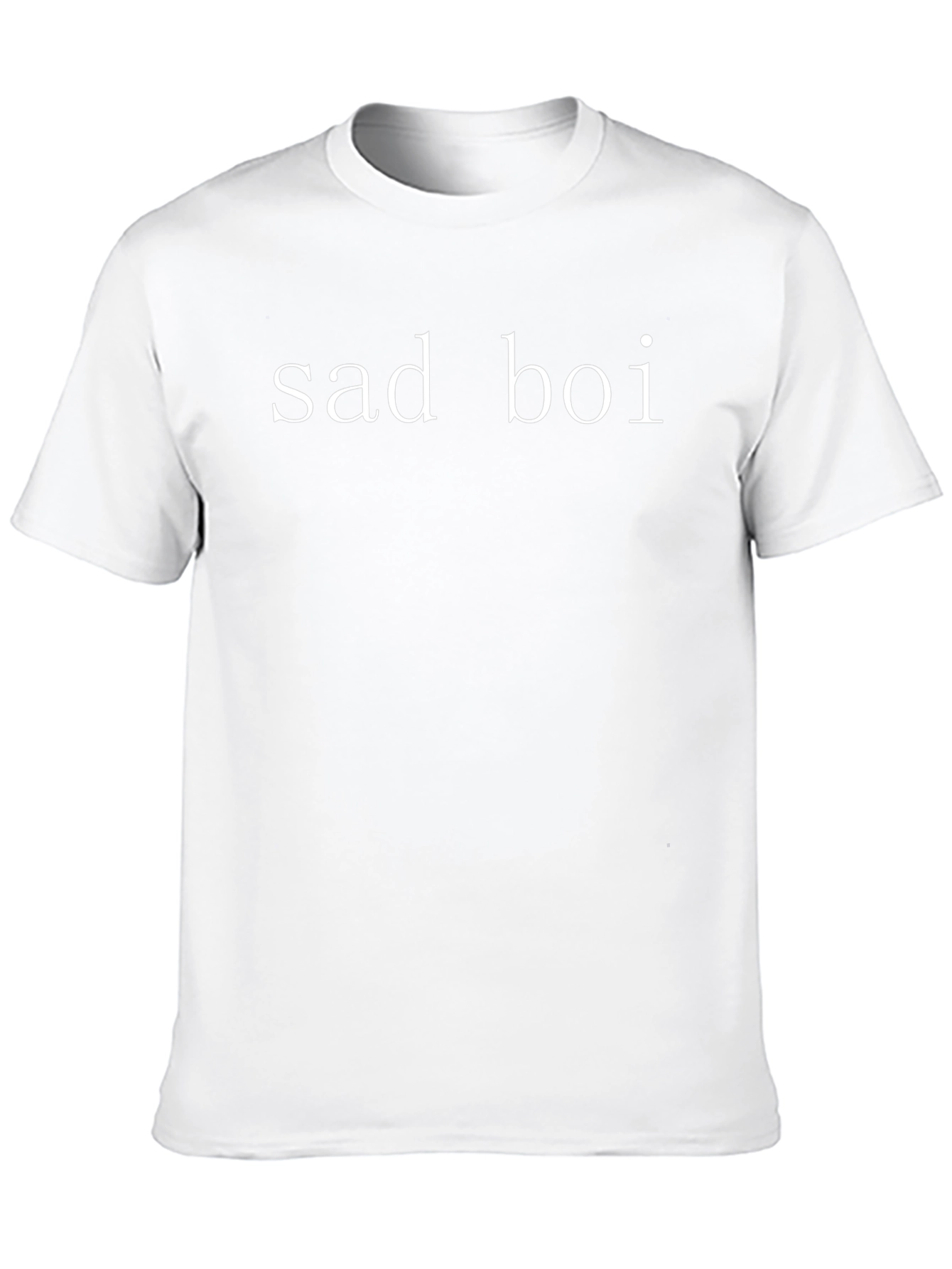 Sad Boi Black Graphic T-Shirt Casual Wear