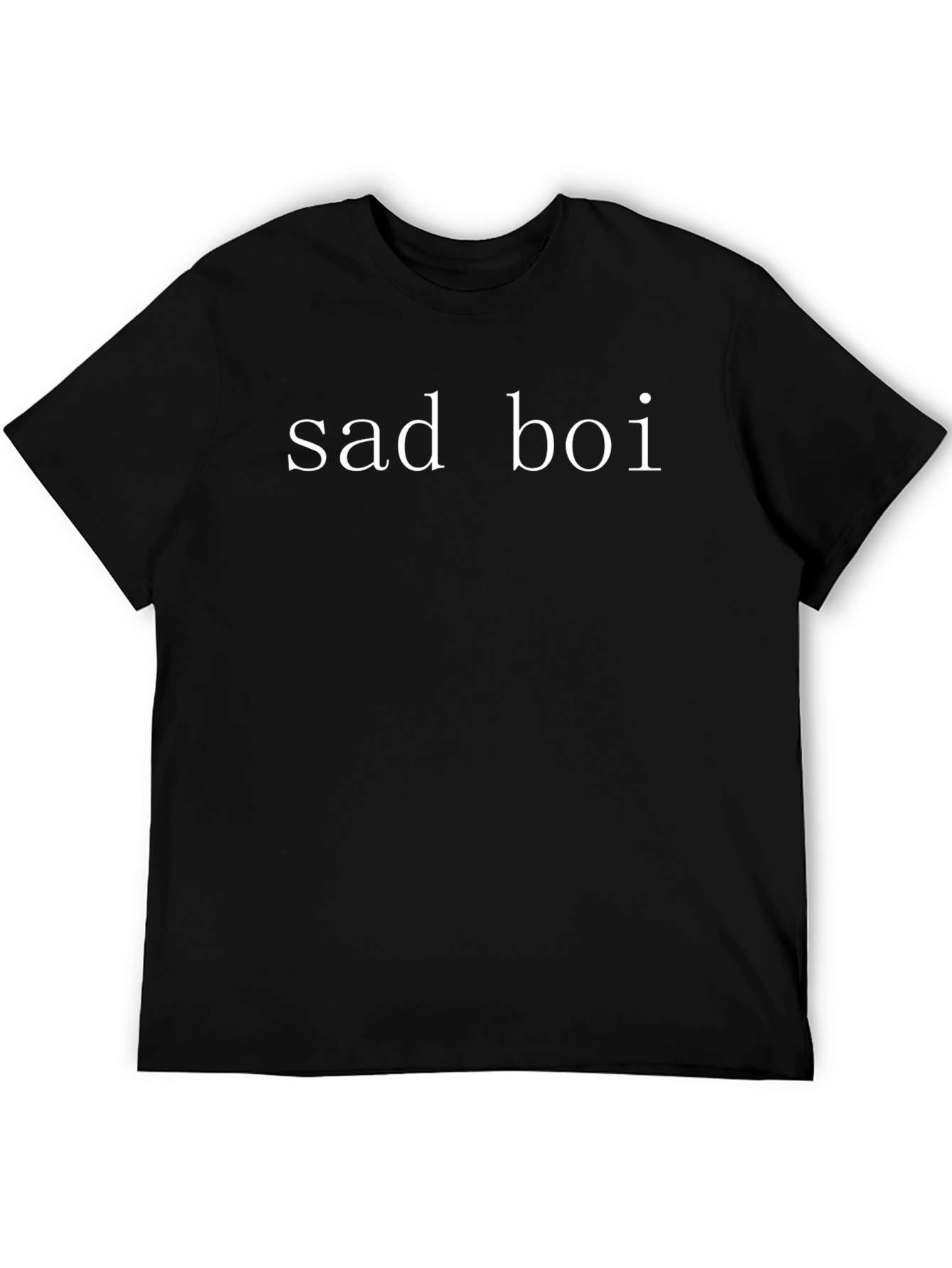 Sad Boi Black Graphic T-Shirt Casual Wear