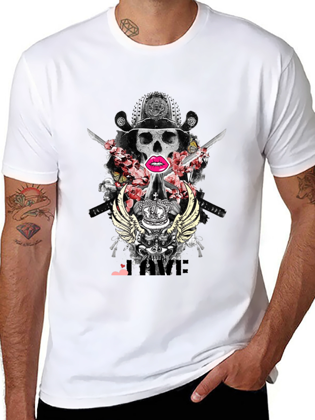 Skull Samurai T-Shirt - Edgy Graphic Tee