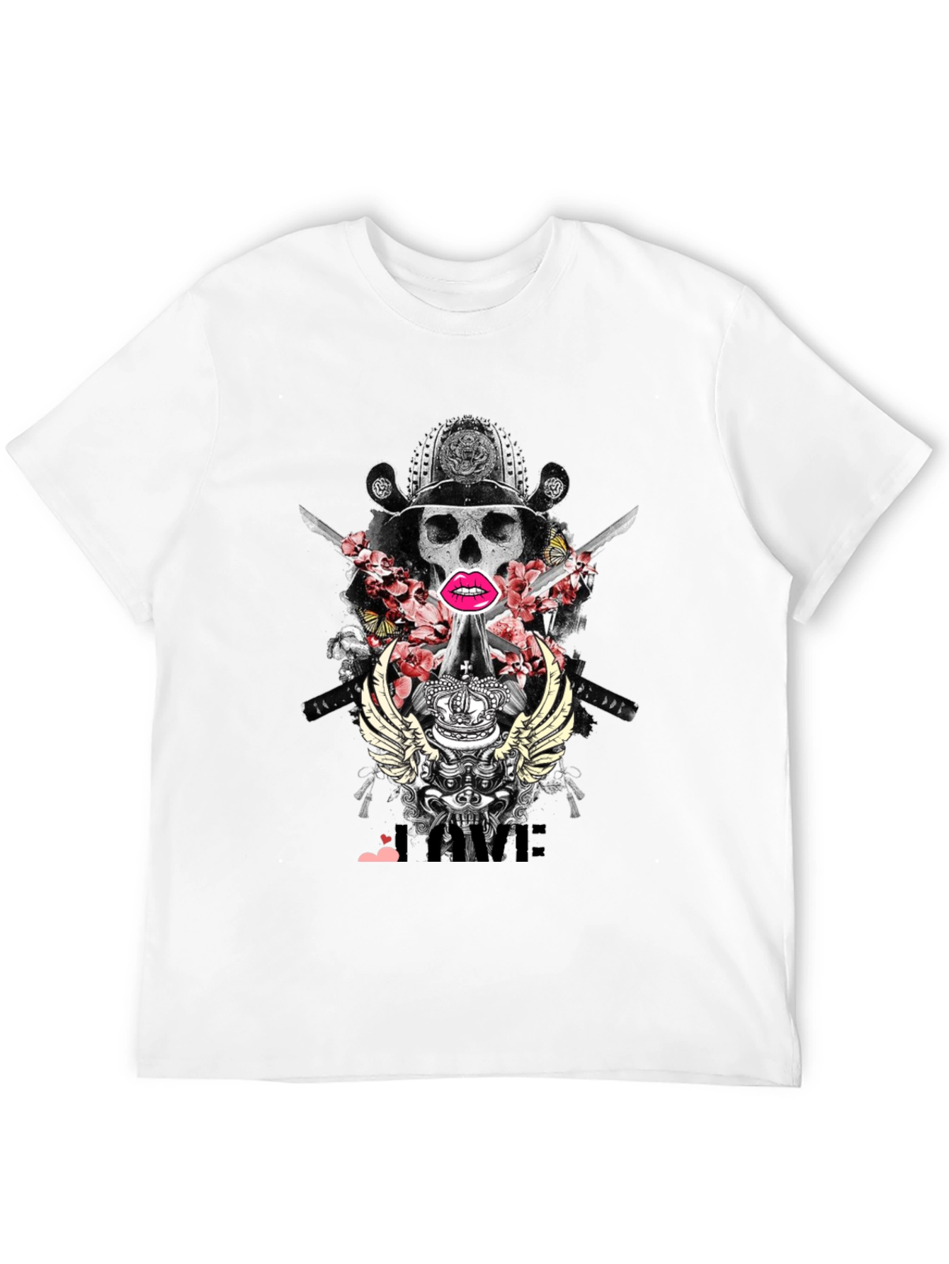 Skull Samurai T-Shirt - Edgy Graphic Tee