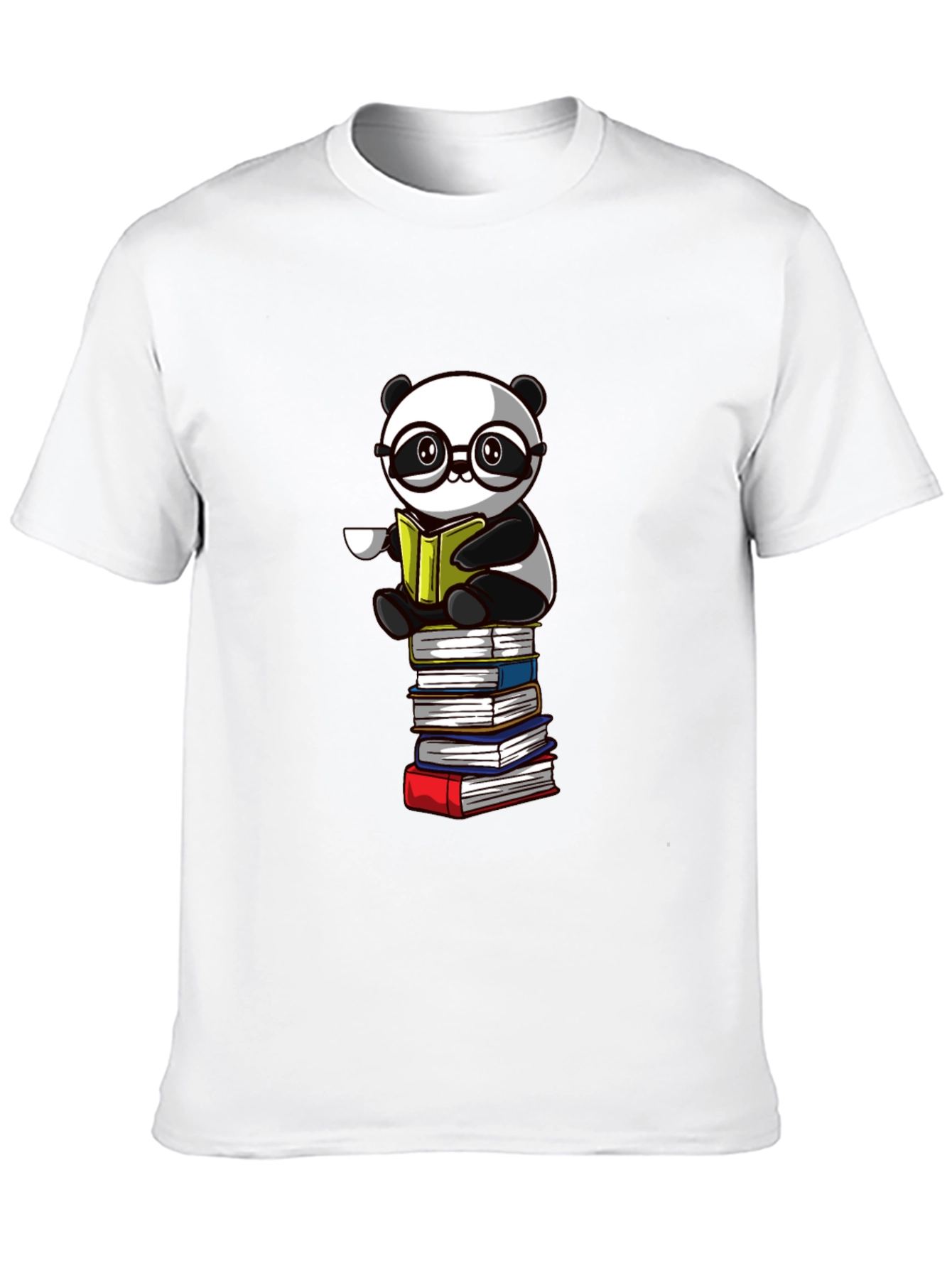 Reading Panda T-Shirt - Novelty Bookworm Tee