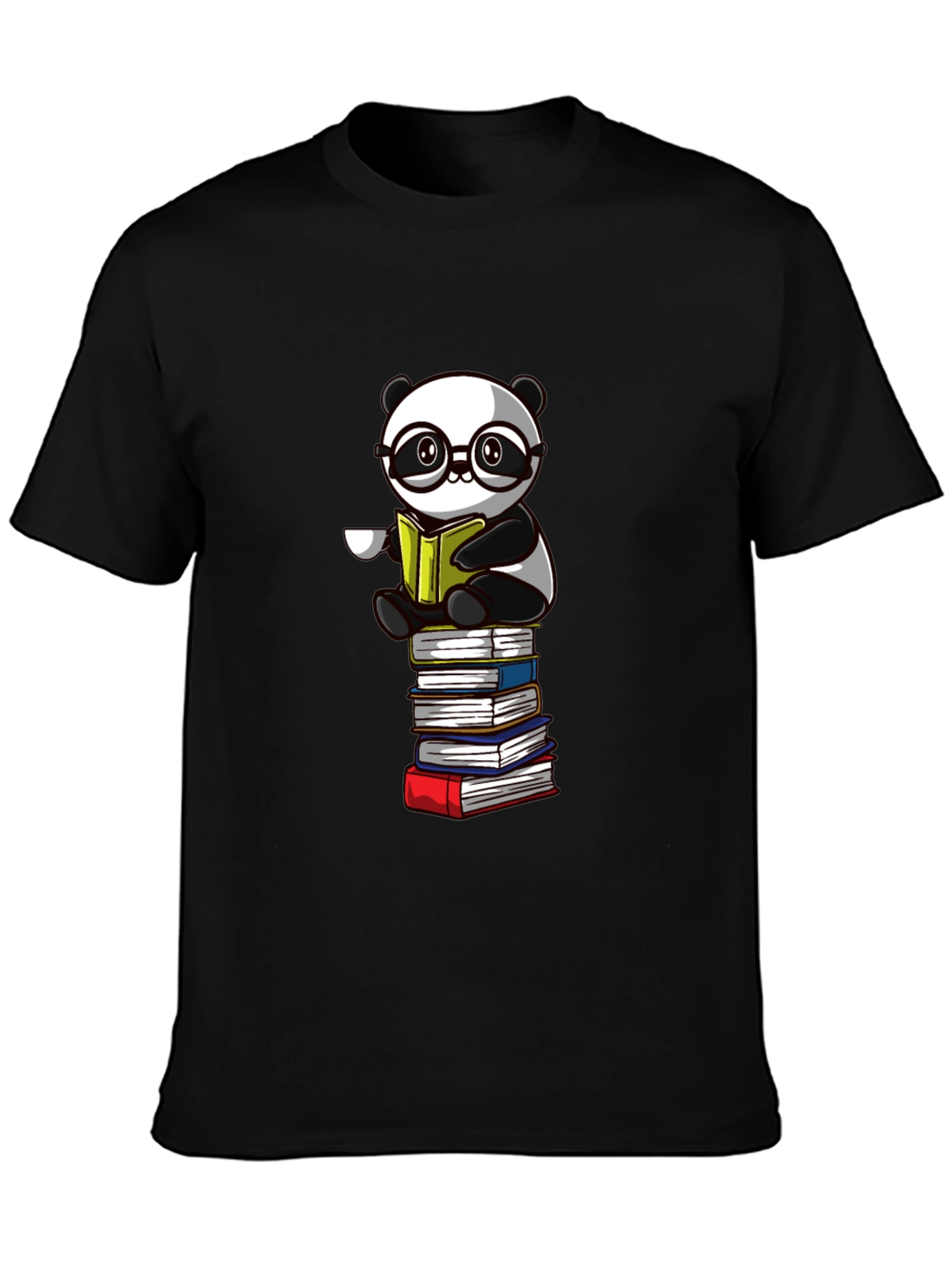 Reading Panda T-Shirt - Novelty Bookworm Tee