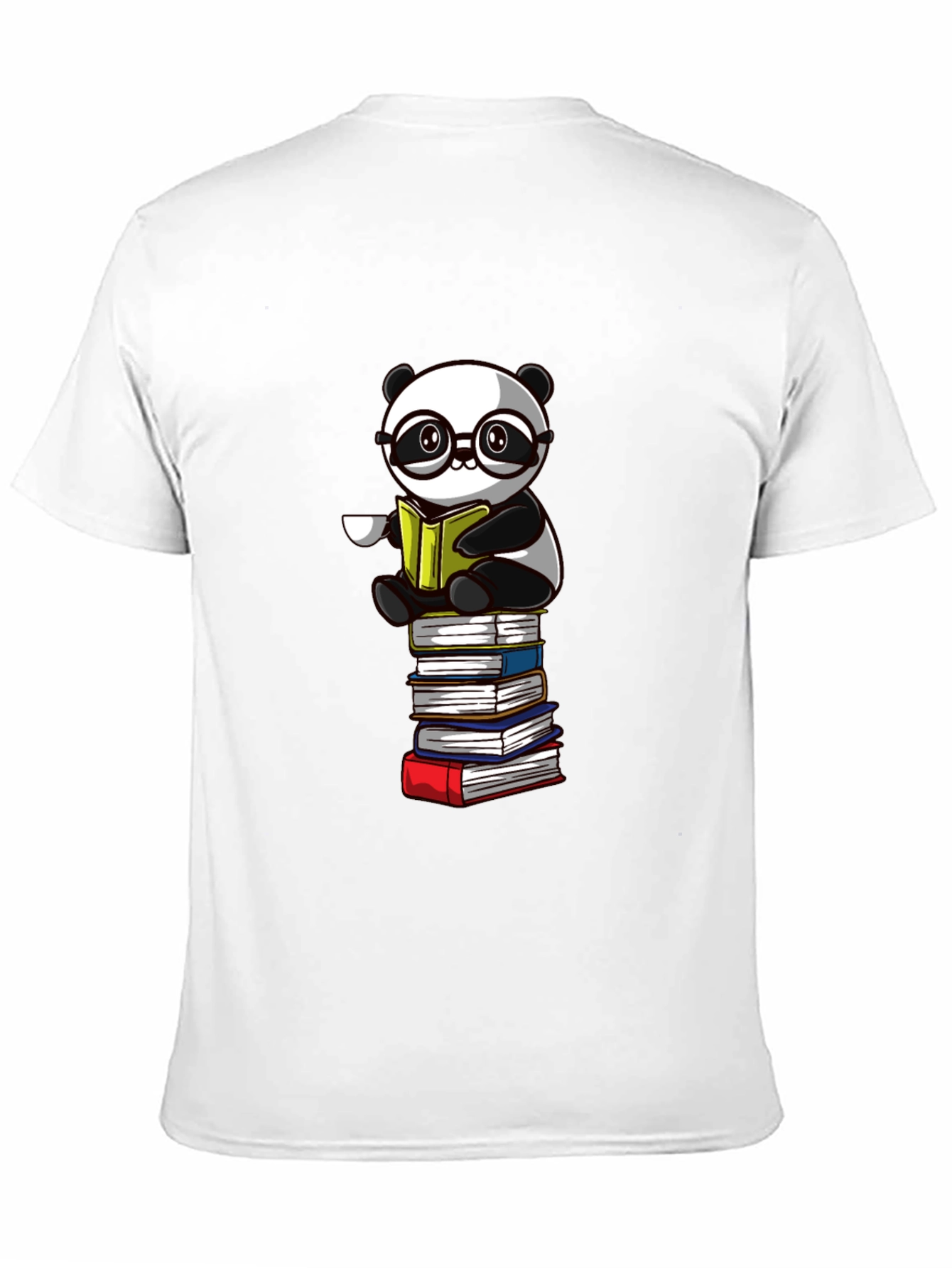 Reading Panda T-Shirt - Novelty Bookworm Tee